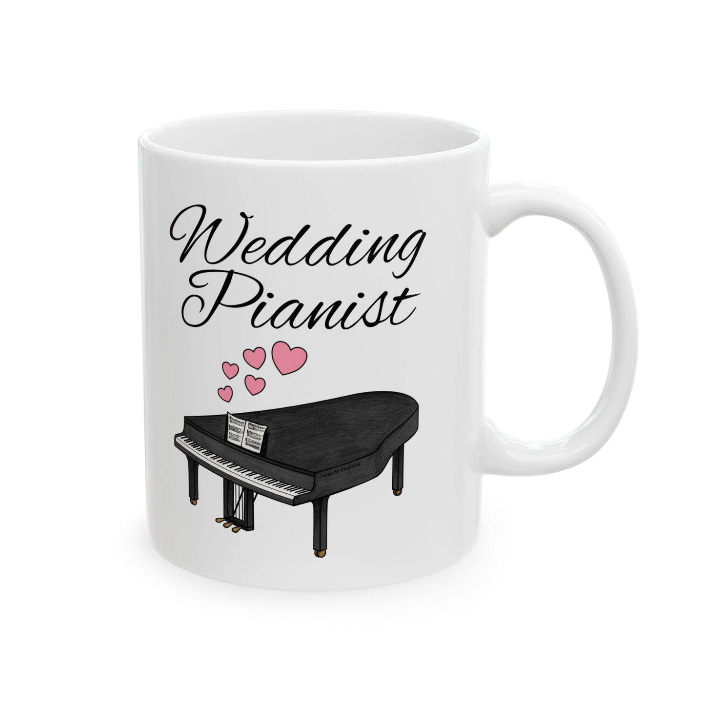 Wedding Pianist Mug - Grand Piano Wedding Mug - Wedding Musician Gift (USA)