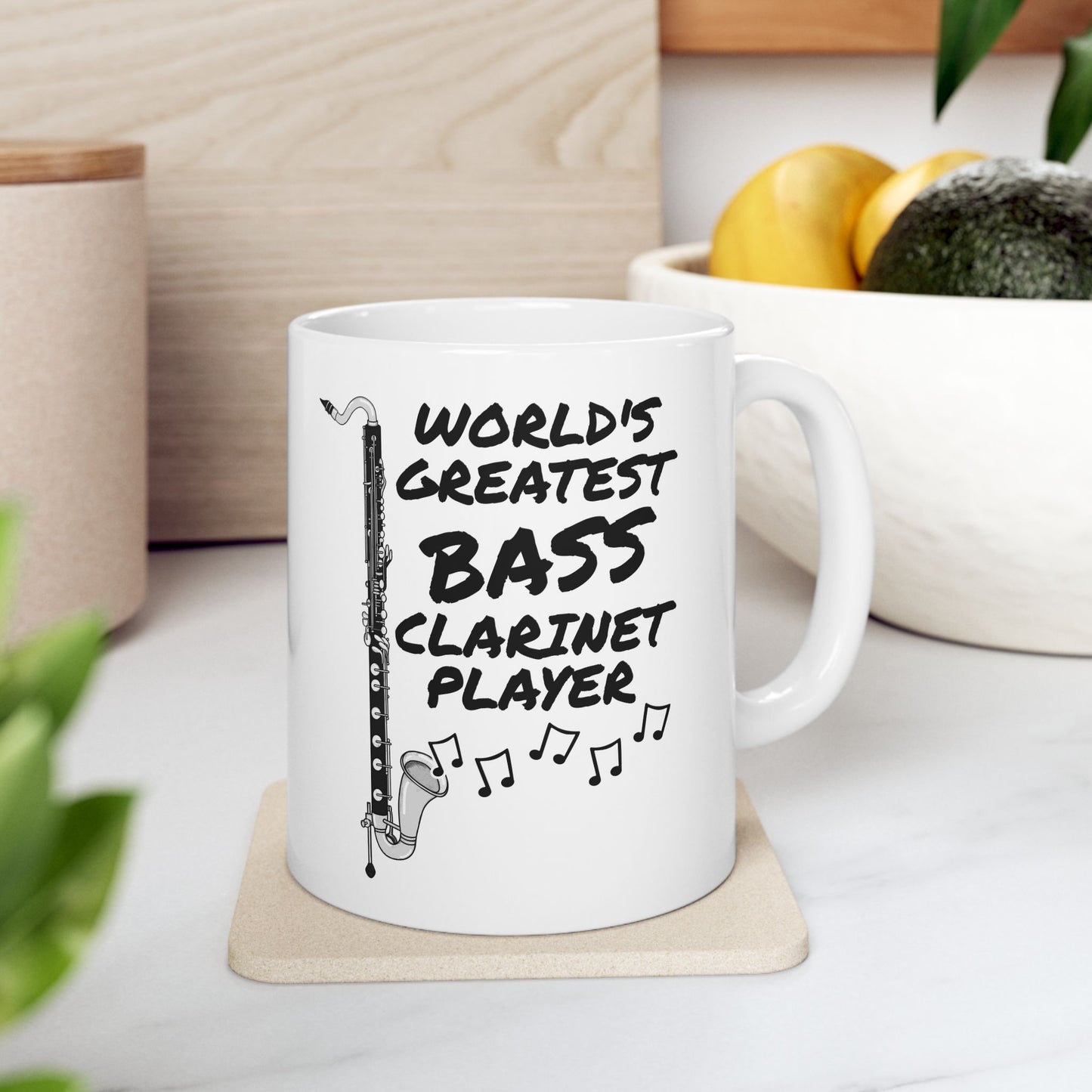Bass Clarinet Mug - World's Greatest Bass Clarinet Player - Clarinetist Gift (USA)