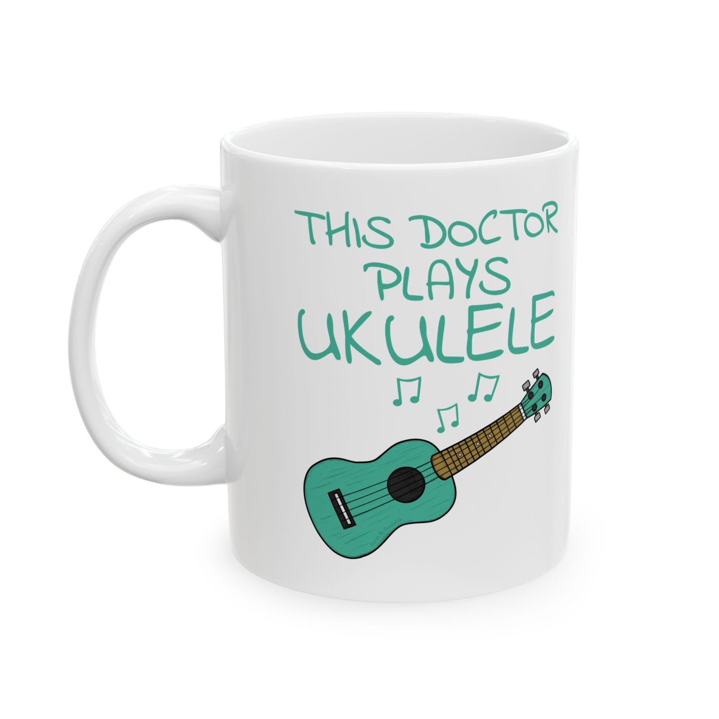 Doctor Ukulele Mug - This Doctor Plays Ukulele - Uke Player Gift For Doctor (USA)