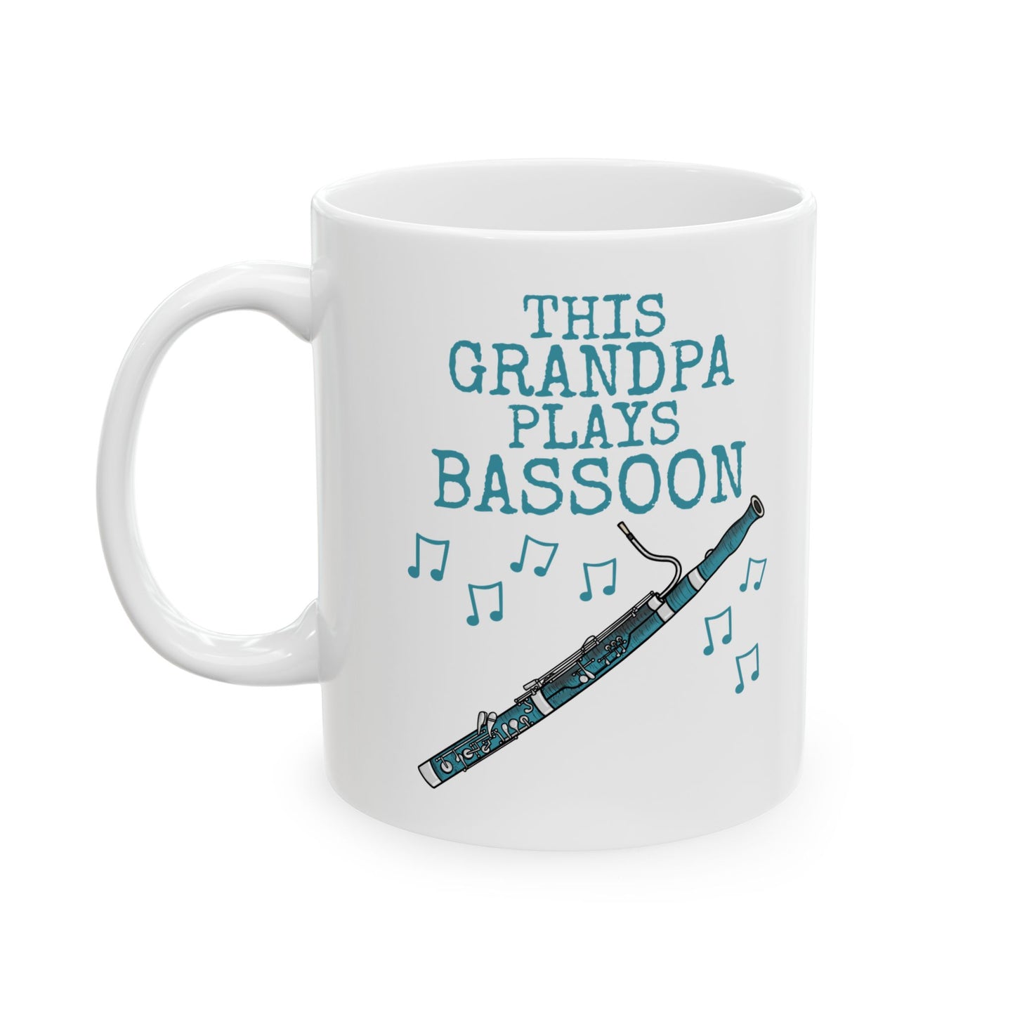 Grandpa Bassoon Mug - This Grandpa Plays Bassoon - Father's Day Bassoonist Gift (USA)