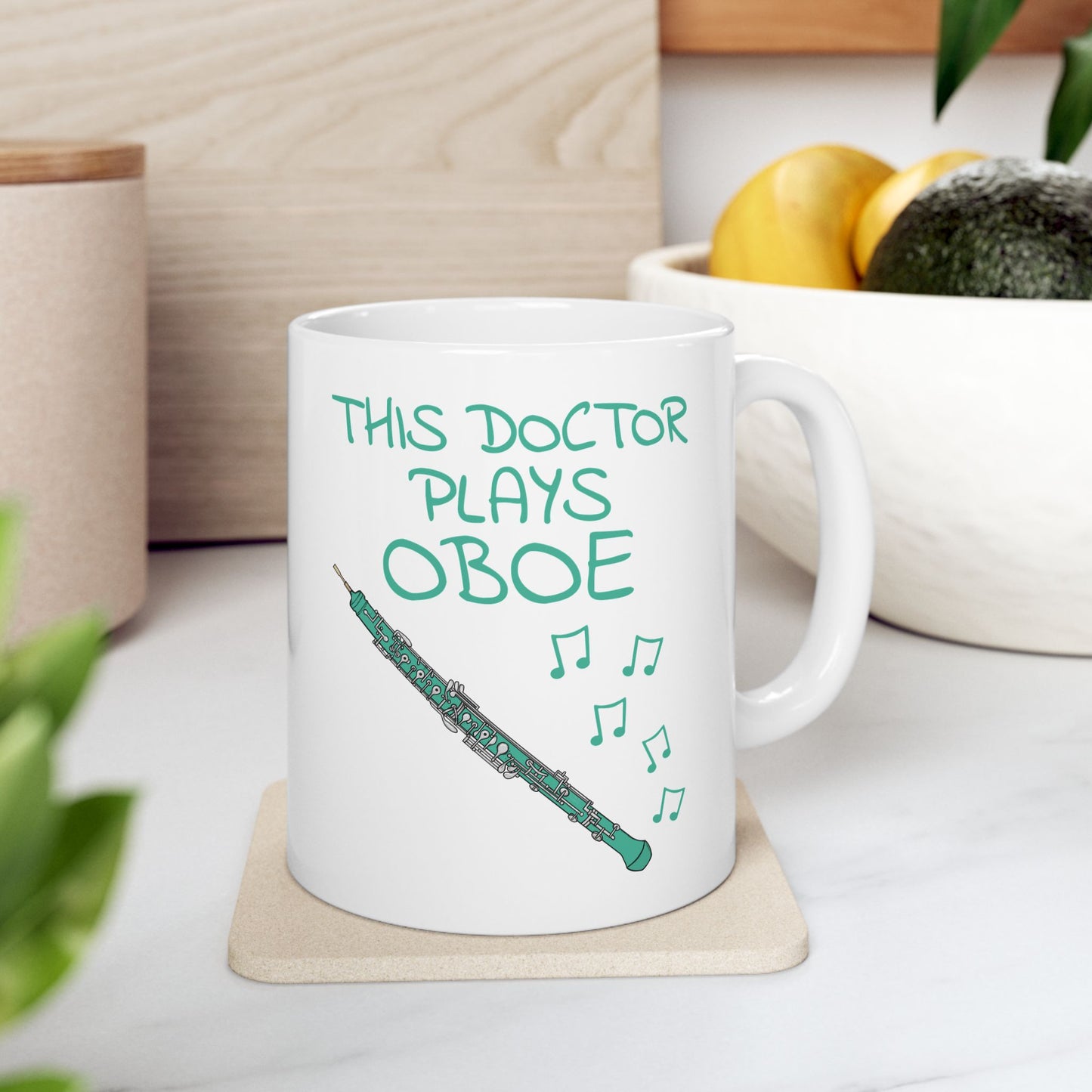 Doctor Oboe Mug - This Doctor Plays Oboe - Oboist Gift For Doctor (USA)