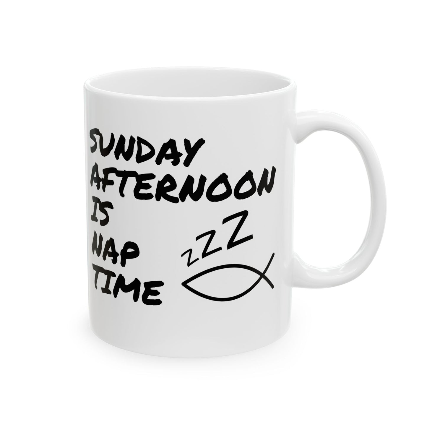 Funny Church Mug - Sunday Afternoon Is Nap Time - Gift For Pastor - Worship Leader Mug (USA)