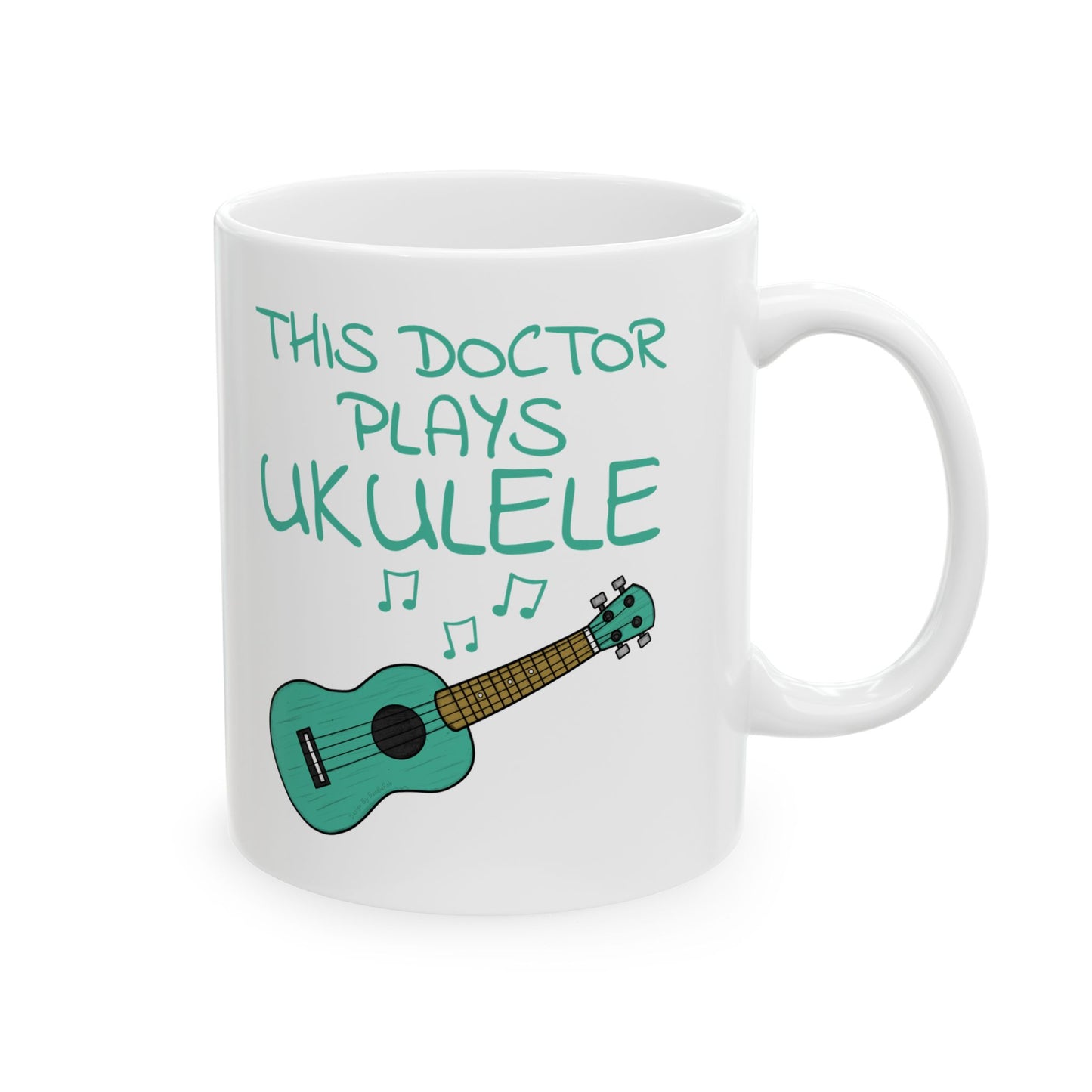 Doctor Ukulele Mug - This Doctor Plays Ukulele - Uke Player Gift For Doctor (USA)