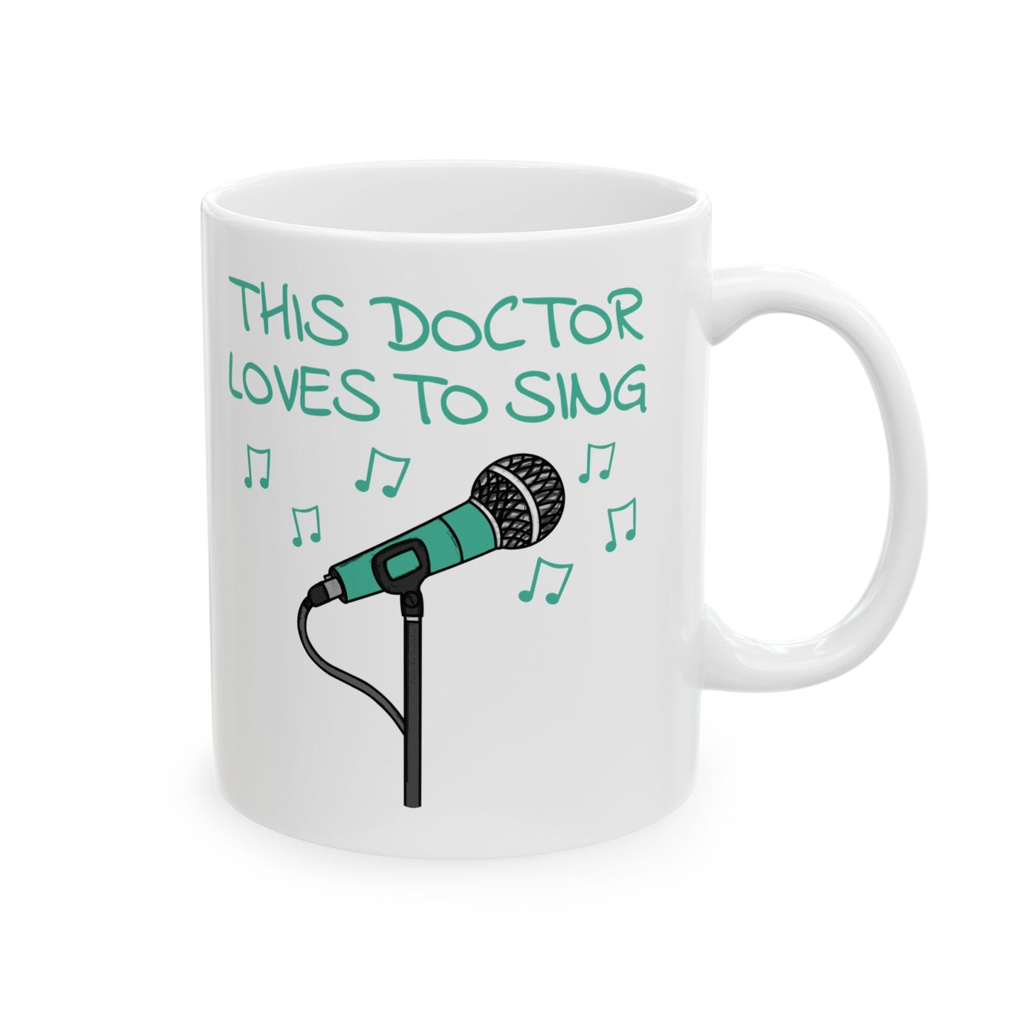Doctor Singer Mug - This Doctor Loves To Sing - Musician Gift For Doctor (USA)
