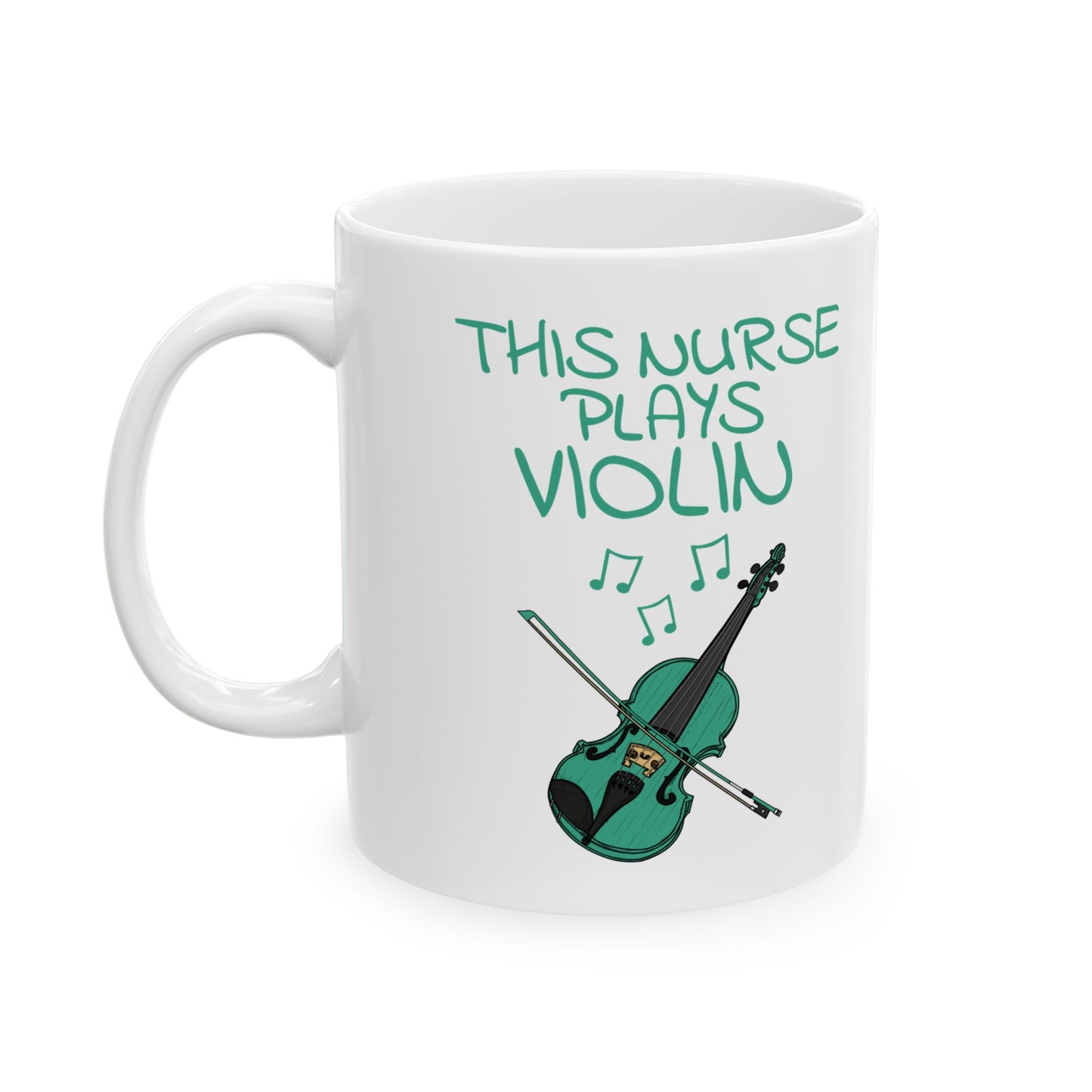 Nurse Violin Mug - This Nurse Plays Violin - Violinist Gift For Nurse (USA)