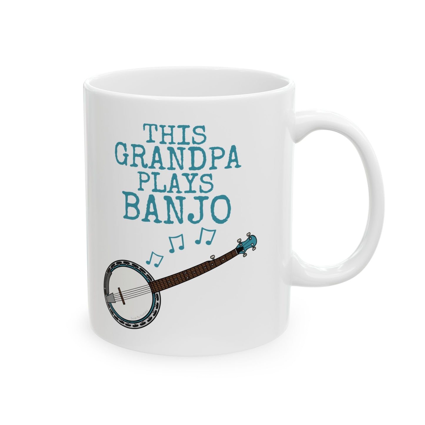 Grandpa Banjo Mug - This Grandpa Plays Banjo - Father's Day Banjoist Gift (USA)