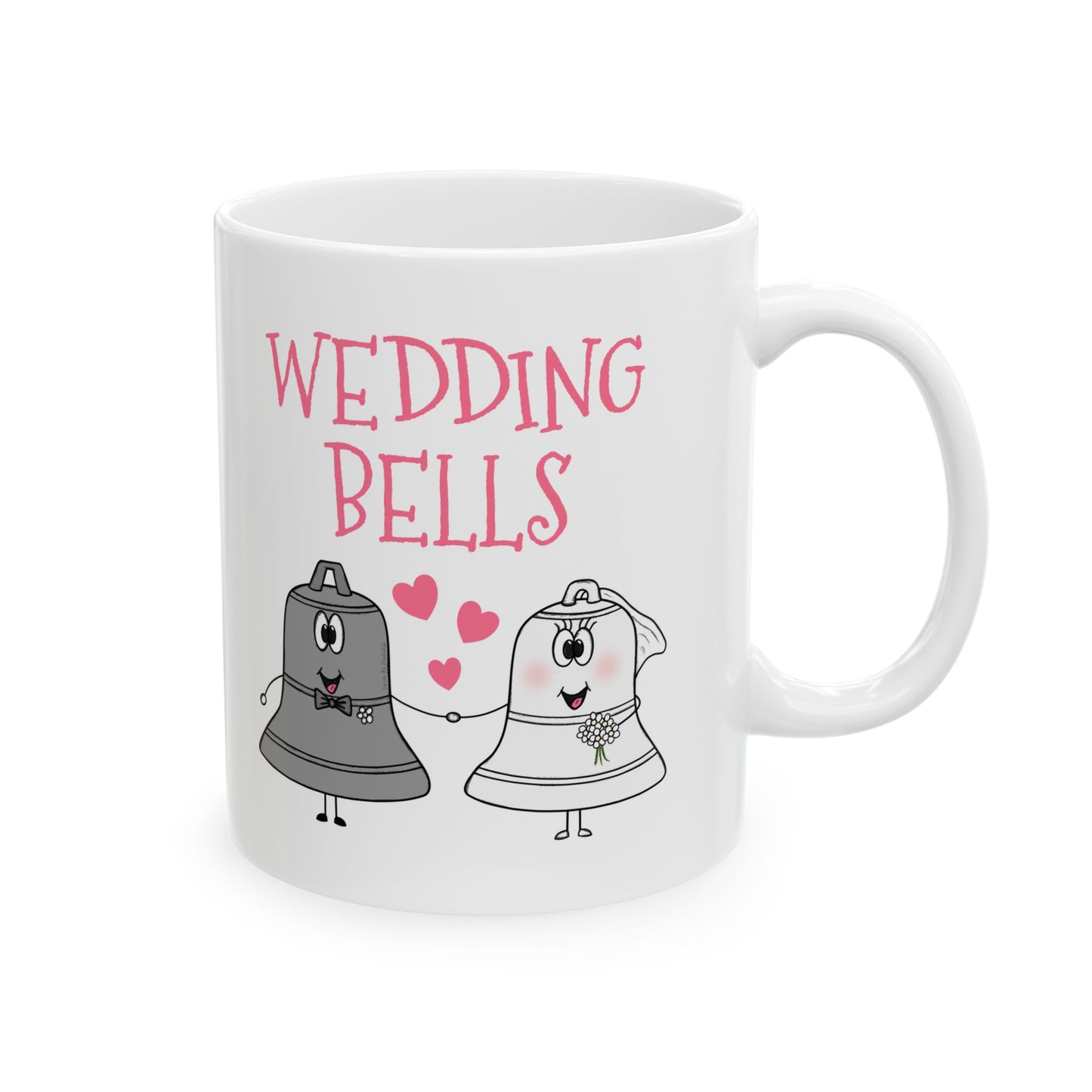 Wedding Bells Mug - Church Wedding Gift - Engagement Mug (USA)
