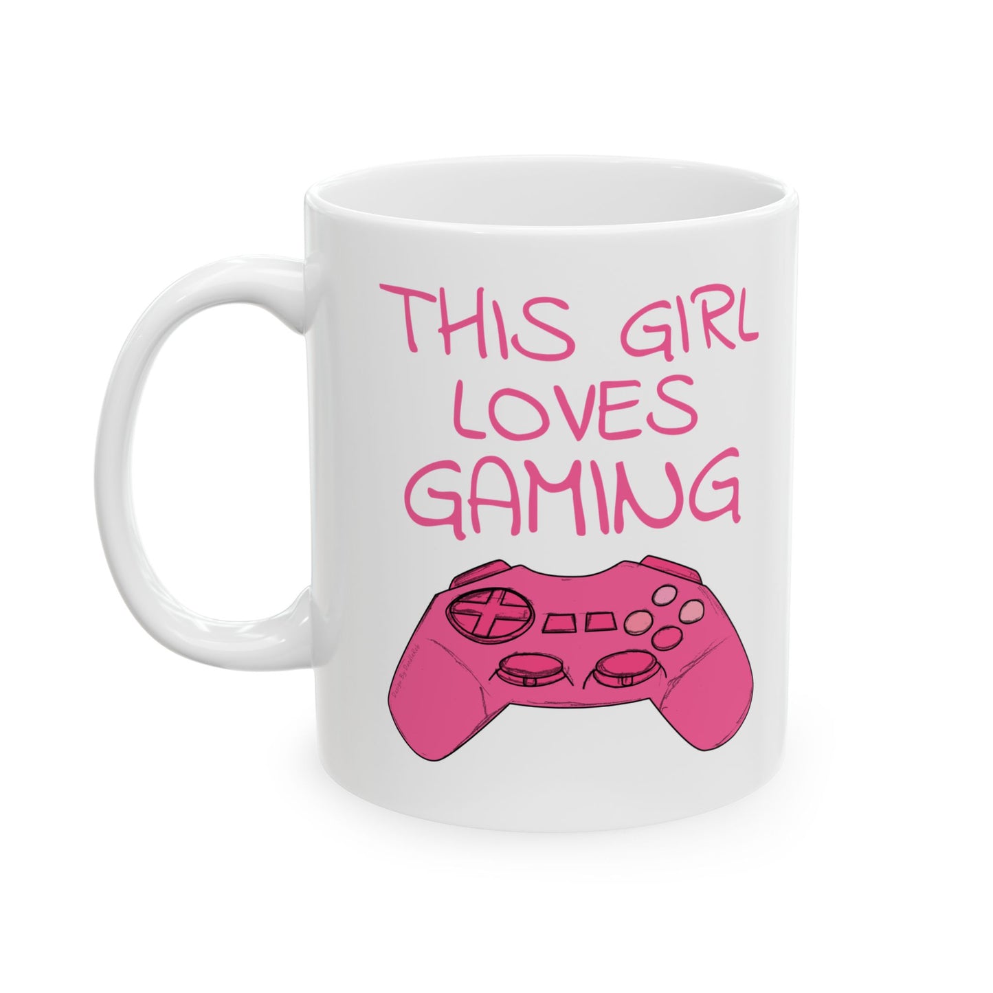 Girl's Video Gaming Mug - This Girl Loves Gaming - Female Gamer - Gamer Gift For Her (USA)