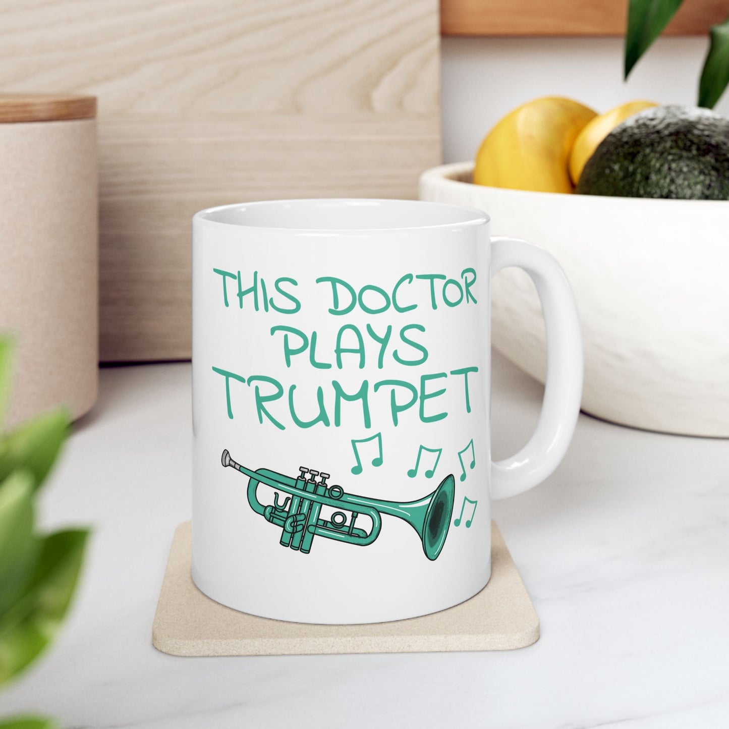 Doctor Trumpet Mug - This Doctor Plays Trumpet - Brass Musician Gift For Doctor (USA)