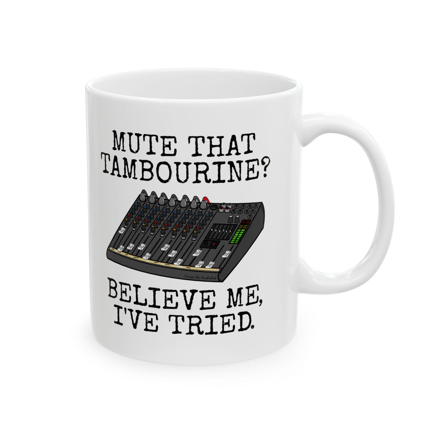 Funny Church Sound Mug - Mute That Tambourine - Christian Sound Engineer Gift (USA)