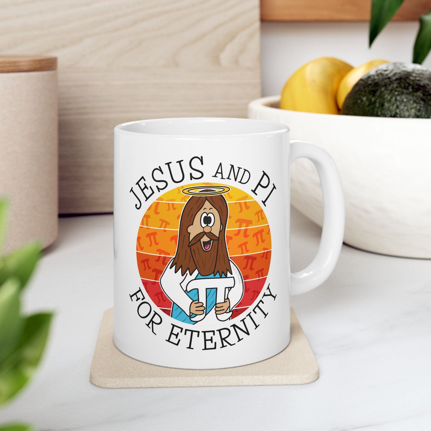 Christian Mathematician Mug - Jesus And Pi For Eternity - Pi Day Gift - Math Teacher Mug (USA)