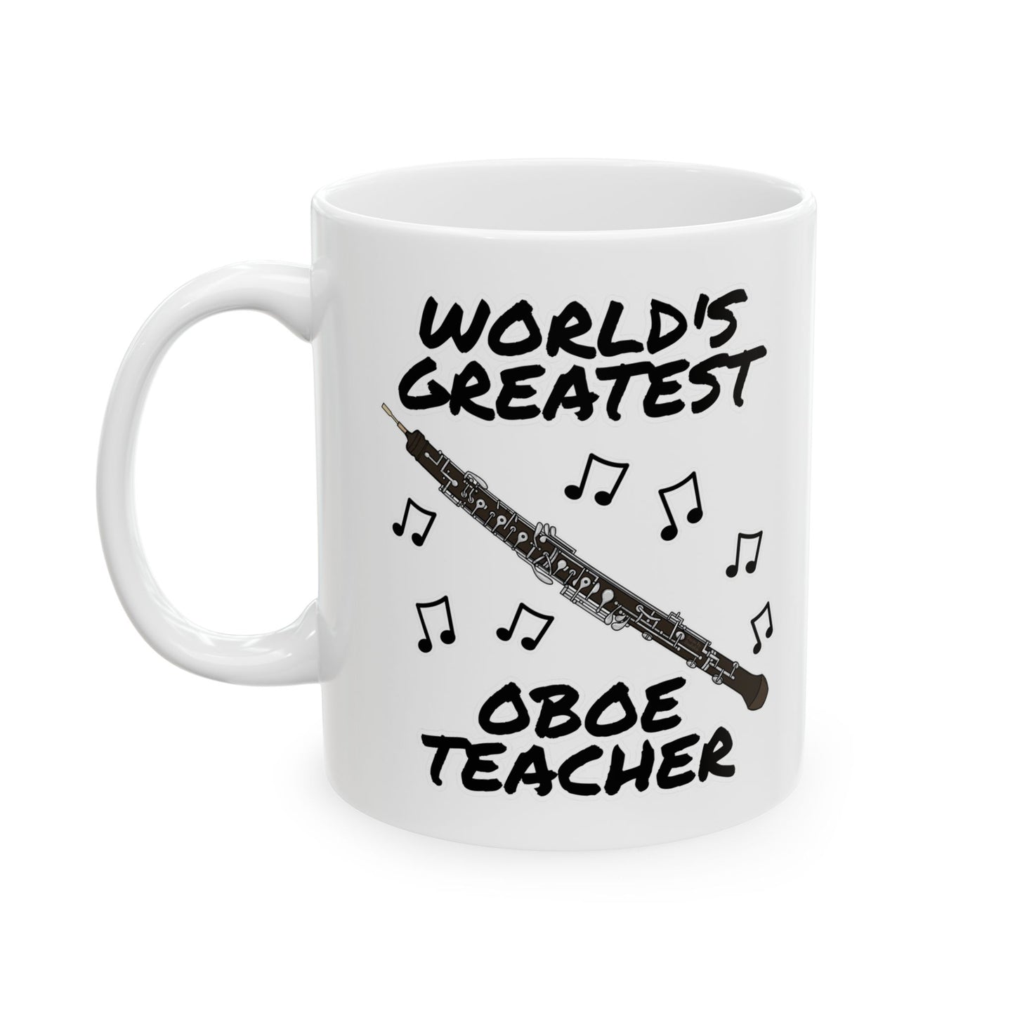 Oboe Teacher Mug - World's Greatest Oboe Teacher - Woodwind Teacher Gift (USA)