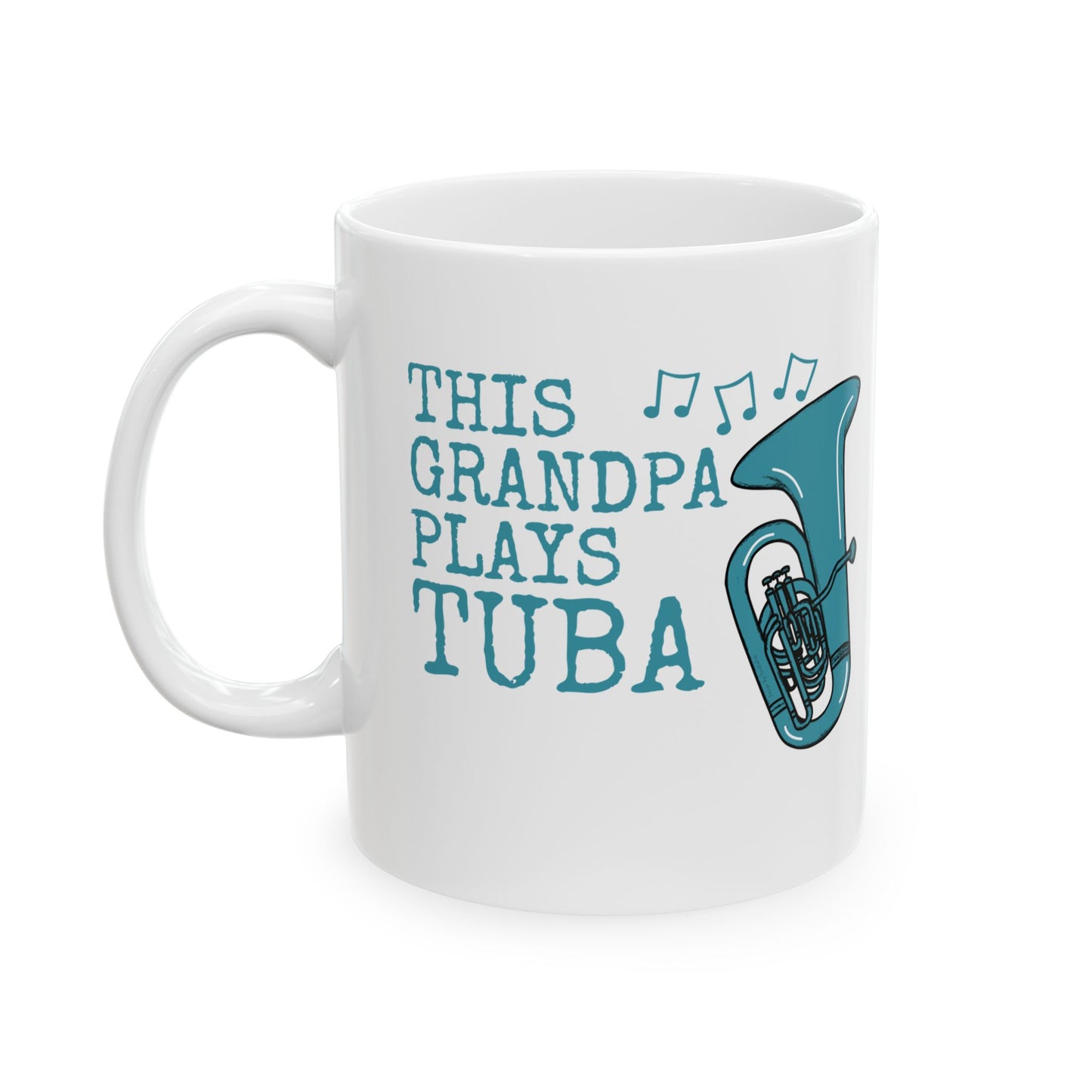 Grandpa Tuba Mug - This Grandpa Plays Tuba - Father's Day Brass Musician Gift (USA)