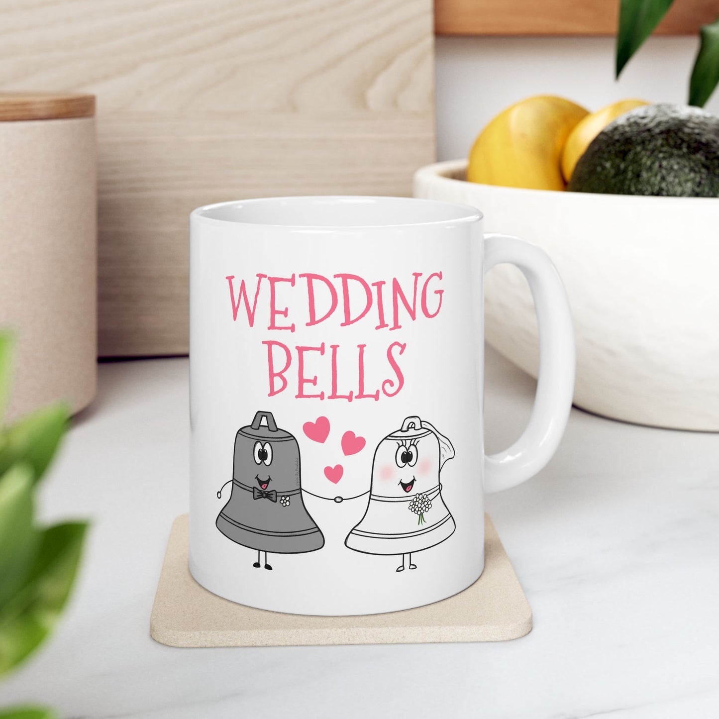 Wedding Bells Mug - Church Wedding Gift - Engagement Mug (USA)