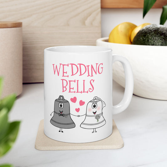 Wedding Bells Mug - Church Wedding Gift - Engagement Mug (USA)