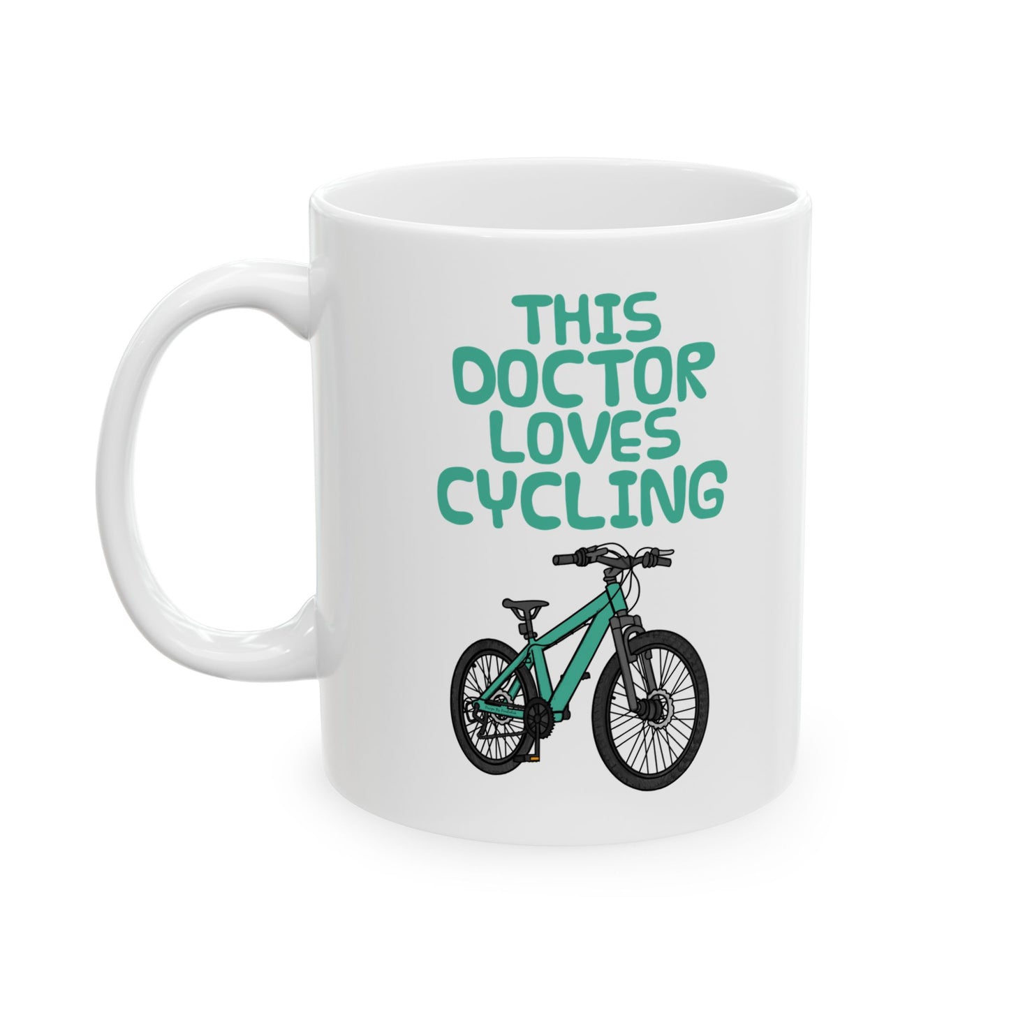 Doctor Bicycle Mug - This Doctor Loves Cycling - Cycling Enthusiast Gift For Doctor (USA)