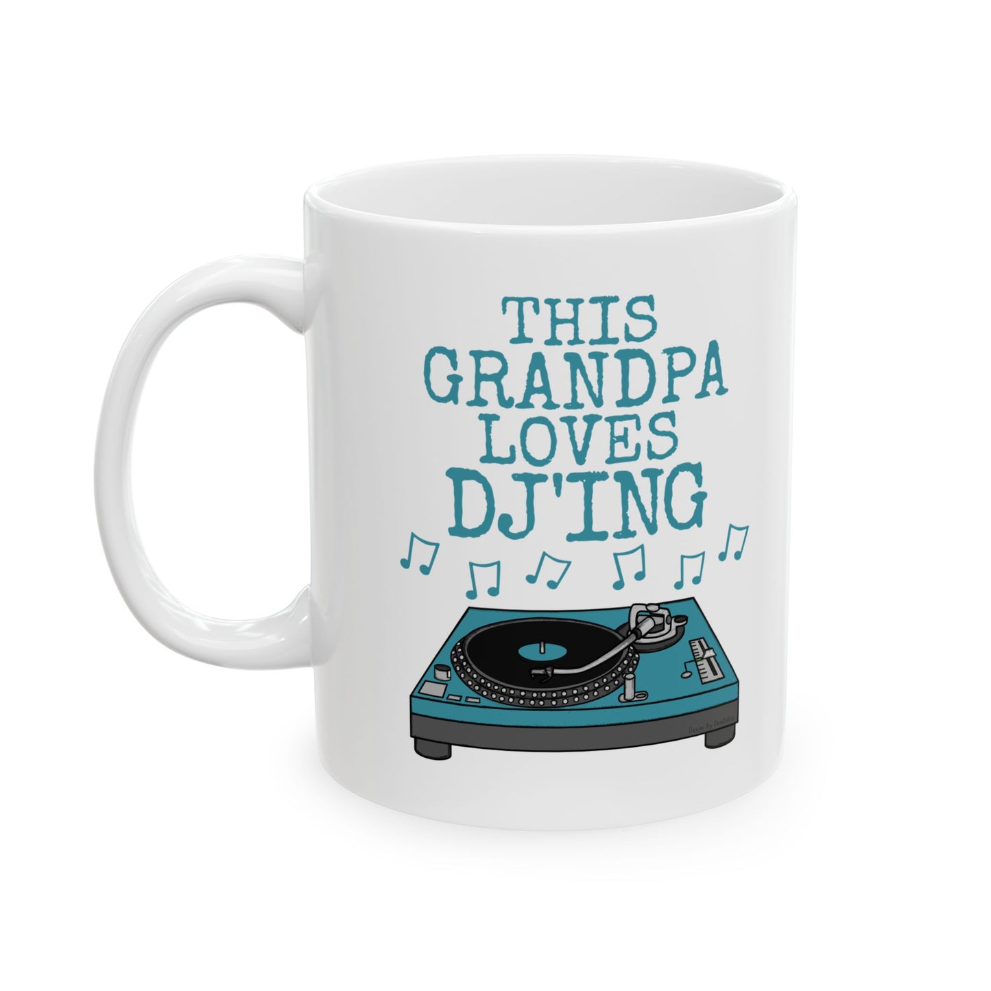 Grandpa DJ Mug - This Grandpa Loves DJ'ing - Father's Day Musician Gift (USA)