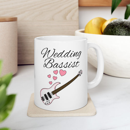 Wedding Bassist Mug - Bass Guitar Wedding Mug - Wedding Musician Gift (USA)