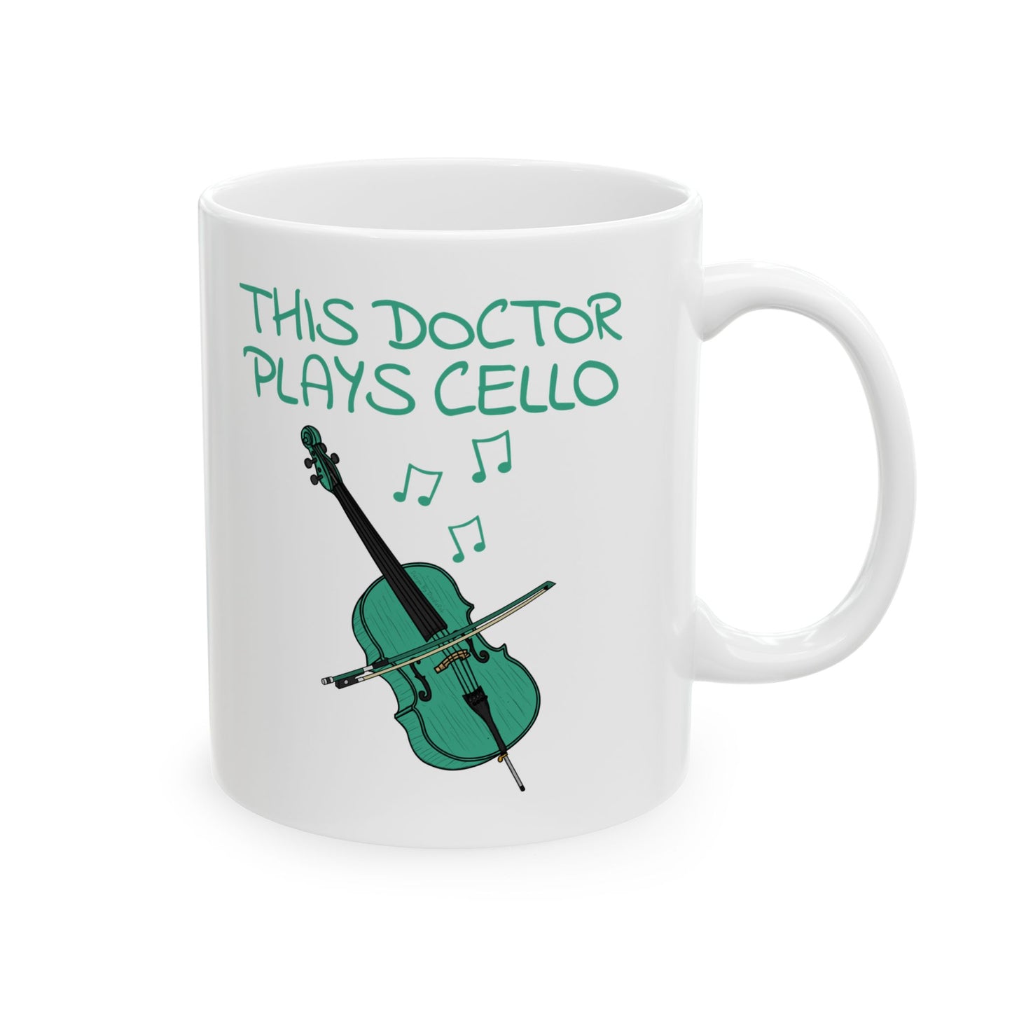 Doctor Cello Mug - This Doctor Plays Cello - Cellist Gift For Doctor (USA)