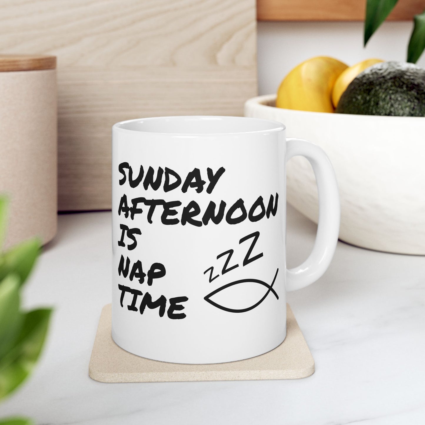 Funny Church Mug - Sunday Afternoon Is Nap Time - Gift For Pastor - Worship Leader Mug (USA)