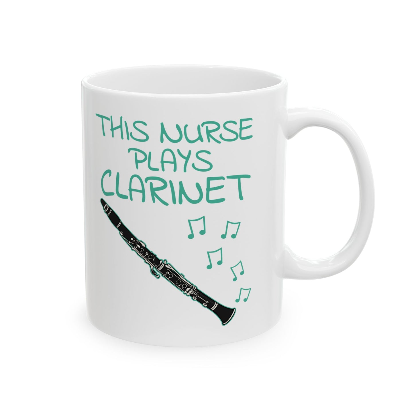 Nurse Clarinet Mug - This Nurse Plays Clarinet - Clarinetist Gift For Nurse (USA)