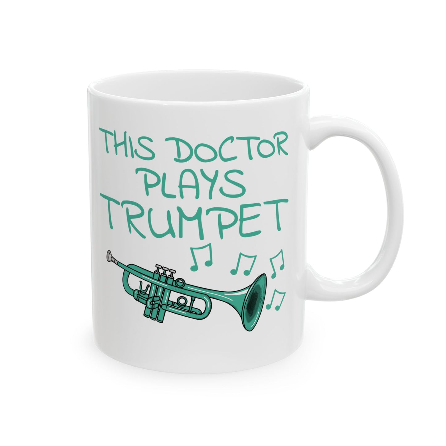 Doctor Trumpet Mug - This Doctor Plays Trumpet - Brass Musician Gift For Doctor (USA)