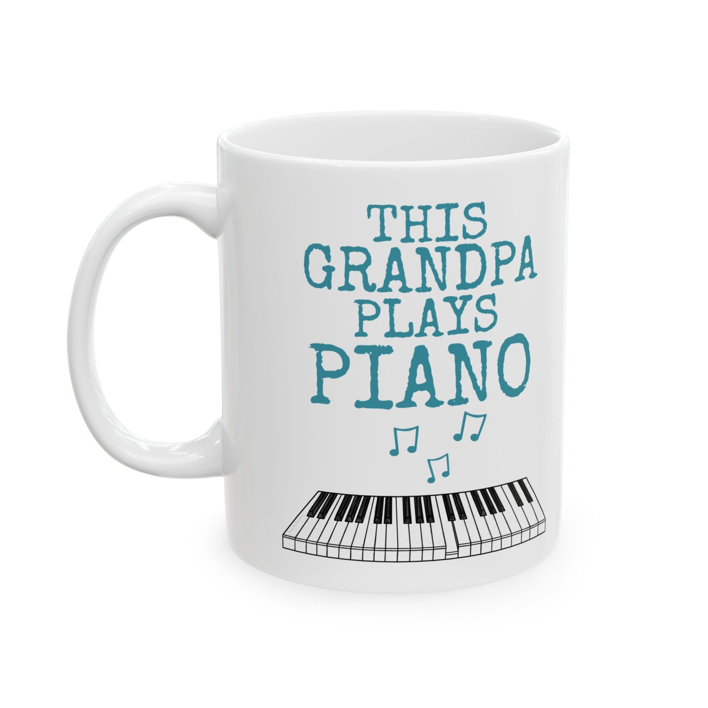 Grandpa Piano Mug - This Grandpa Plays Piano - Father's Day Pianist Gift (USA)