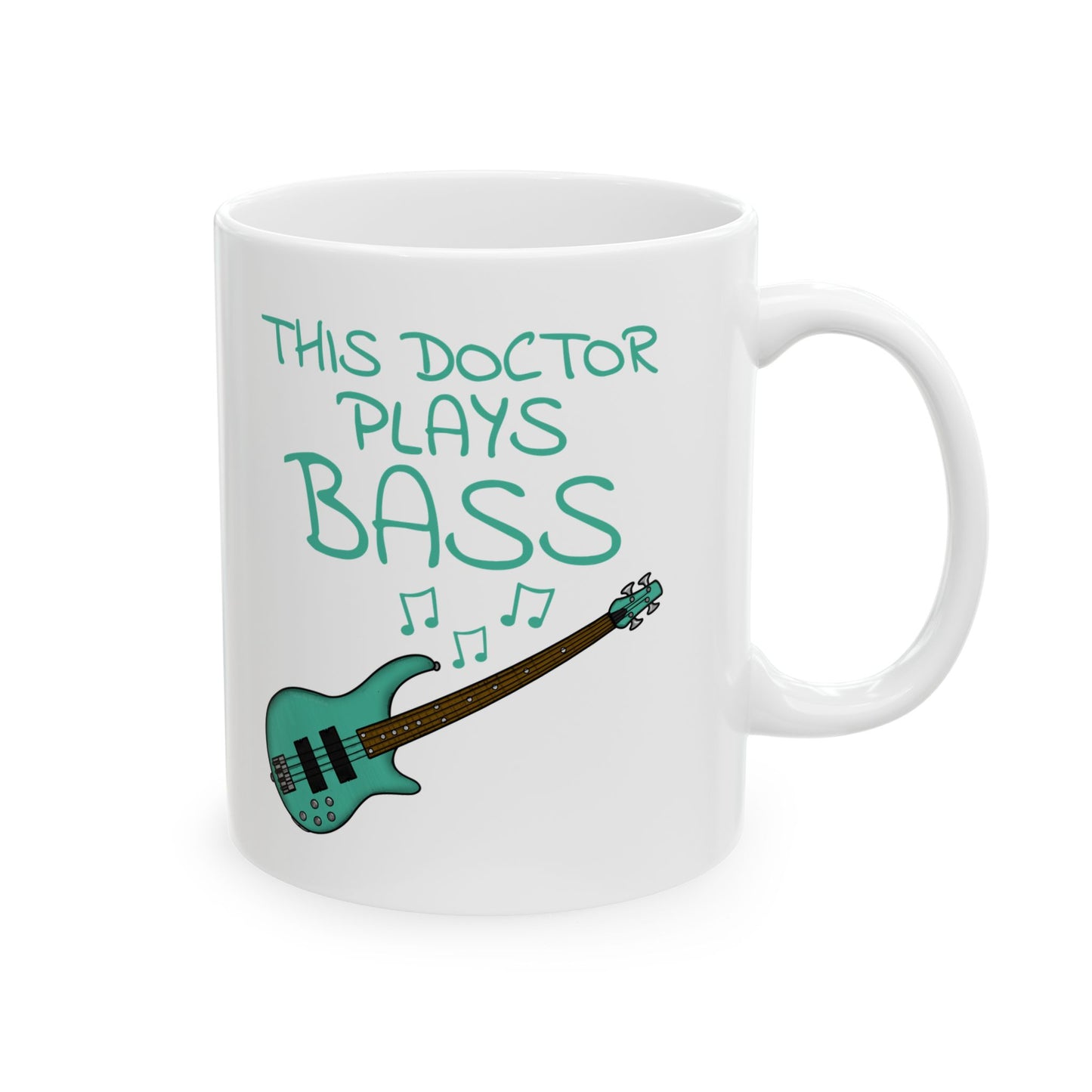 Doctor Bass Guitar Mug - This Doctor Plays Bass - Bassist Gift For Doctor (USA)