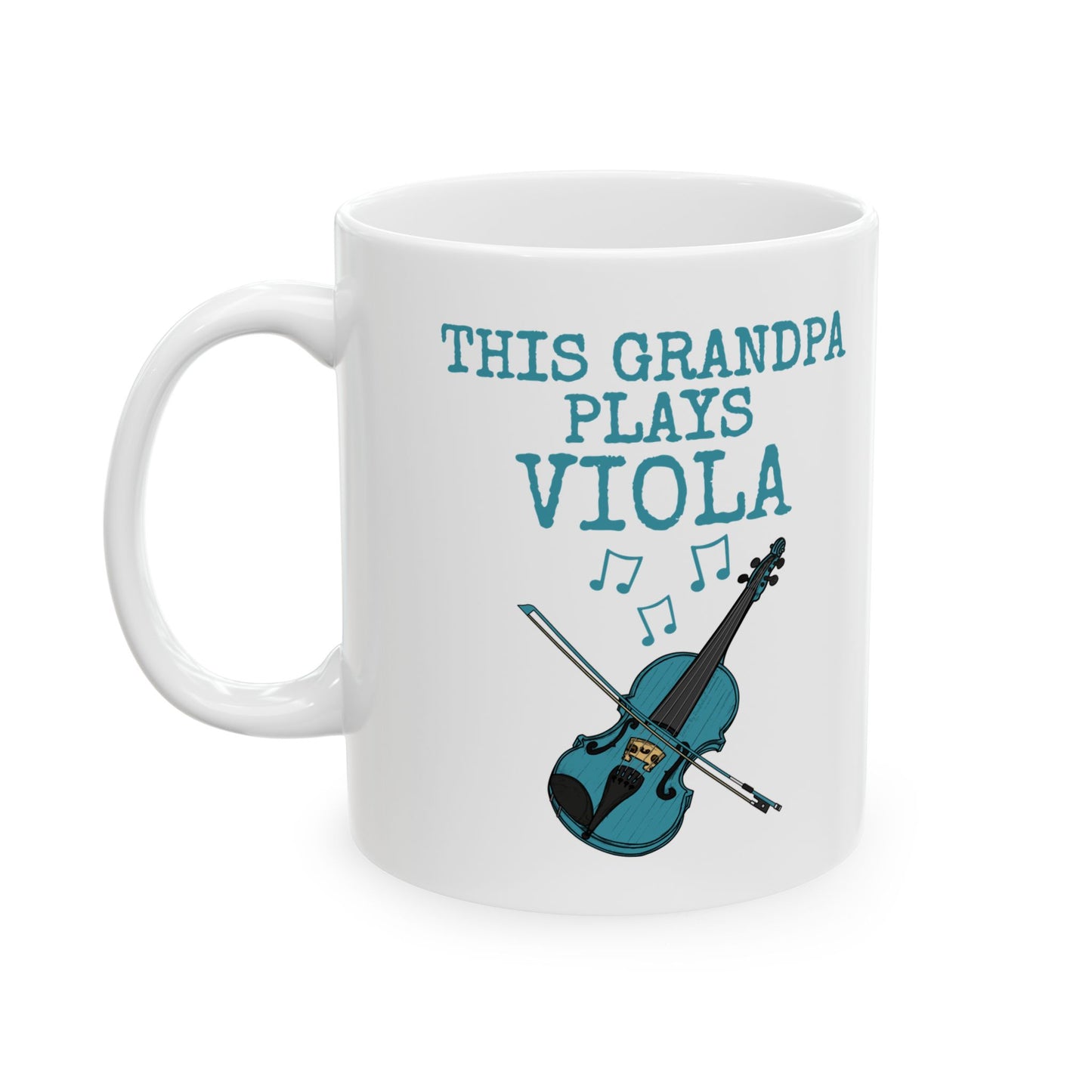 Grandpa Viola Mug - This Grandpa Plays Viola - Violist Mug - String Musician Gift For Grandpa (USA)