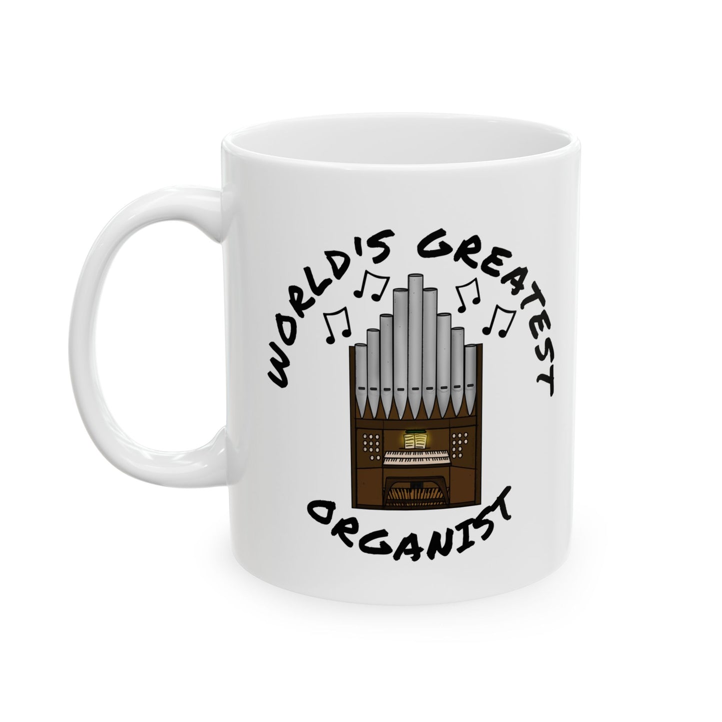 Church Organist Mug - World's Greatest Church Organist - Funny Church Organ Gift (USA)