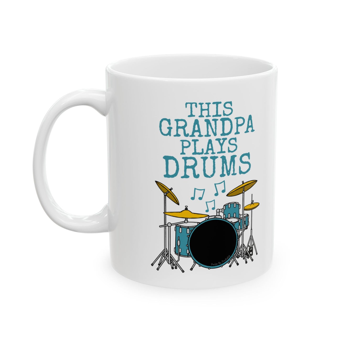 Grandpa Drummer Mug - This Grandpa Plays Drums - Father's Day Drummer Gift (USA)
