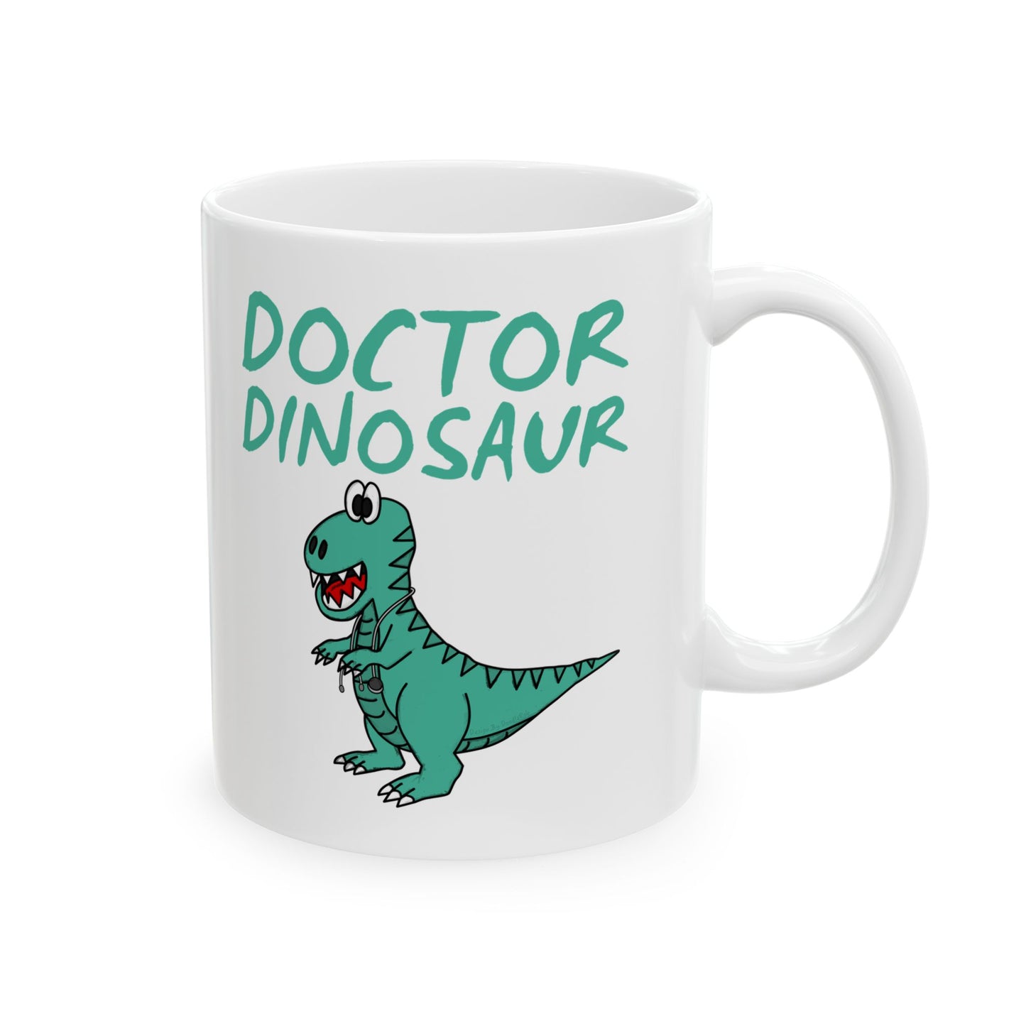 Doctor Dinosaur Mug - T-Rex Doctor Mug - Funny Gift For Doctor (USA)
