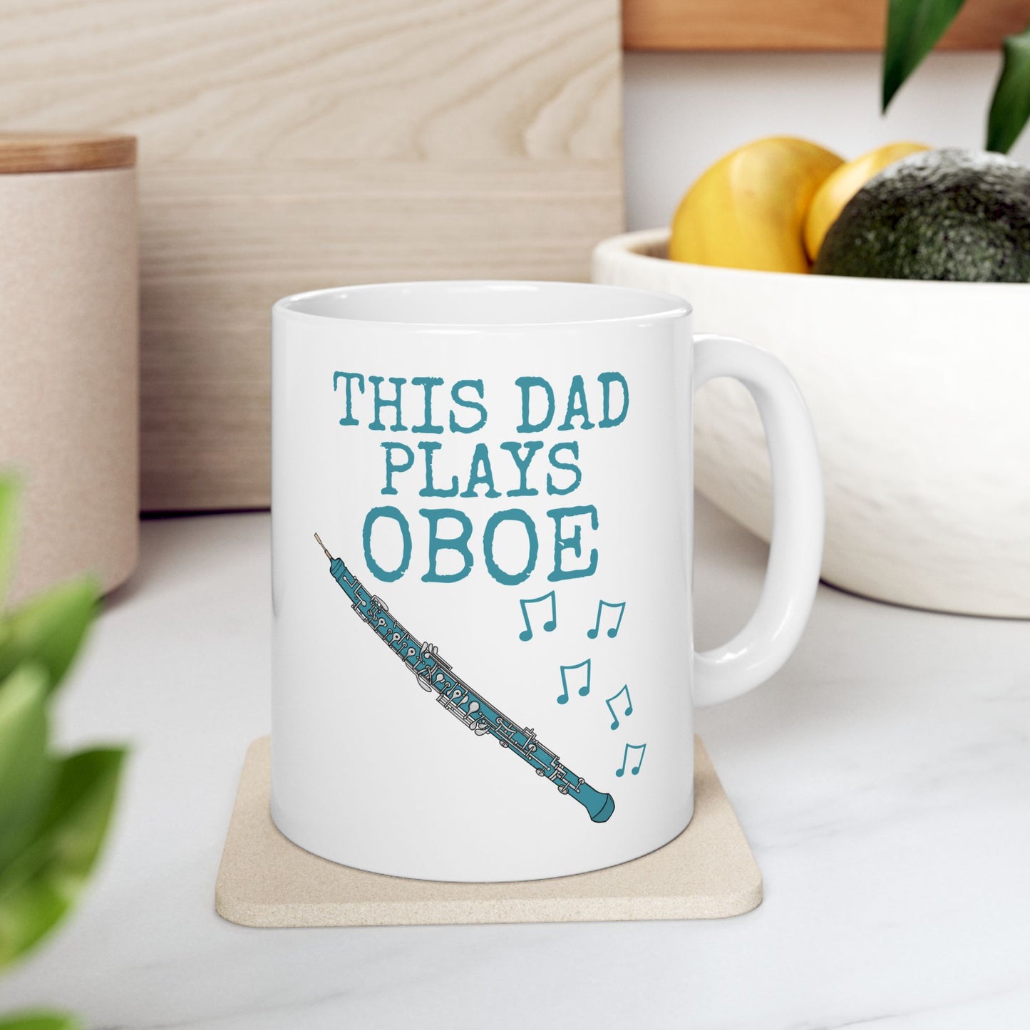 Dad Oboe Mug - This Dad Plays Oboe - Father's Day Oboist Gift (USA)