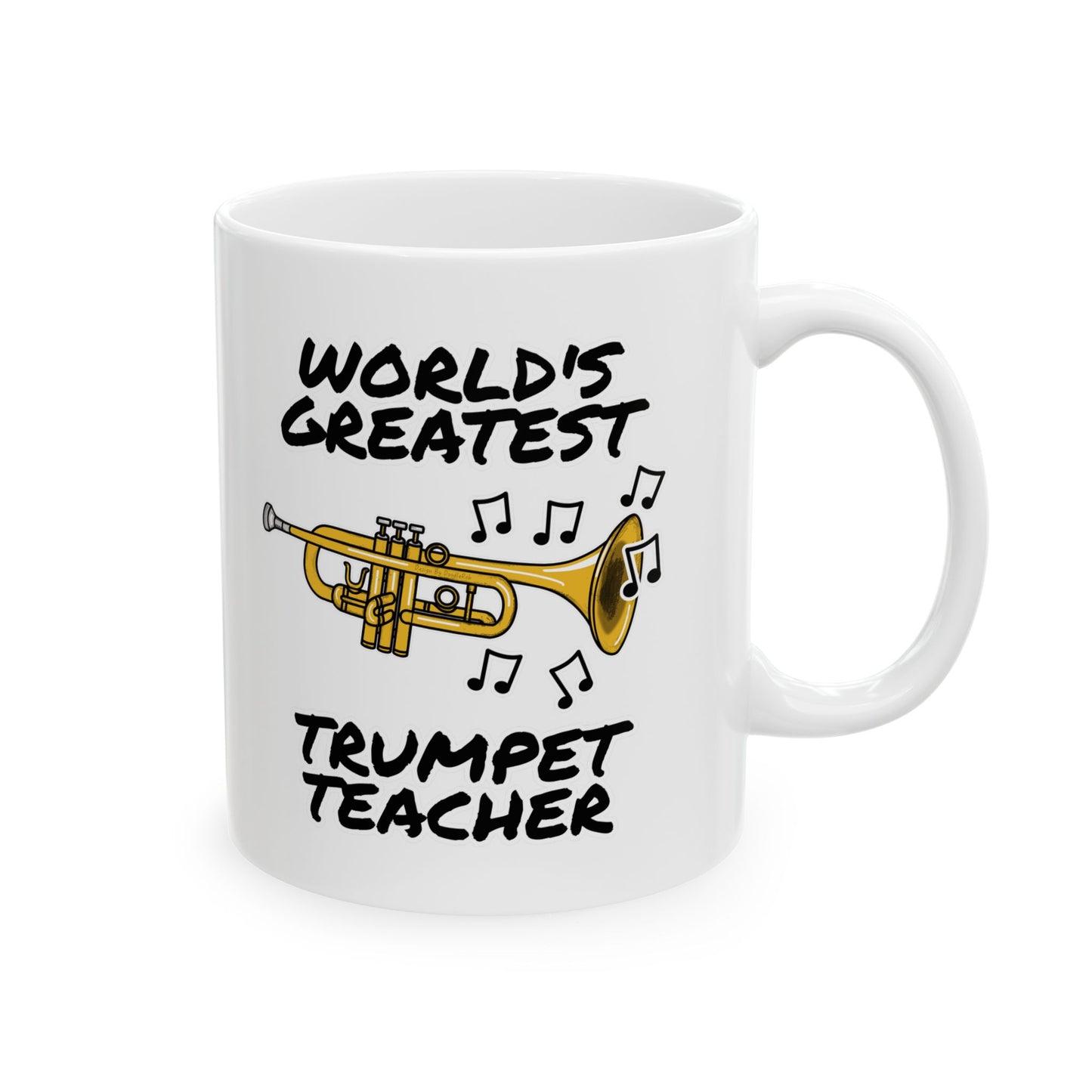 Trumpet Teacher Mug - World's Greatest Trumpet Teacher - Brass Teacher Gift (USA)