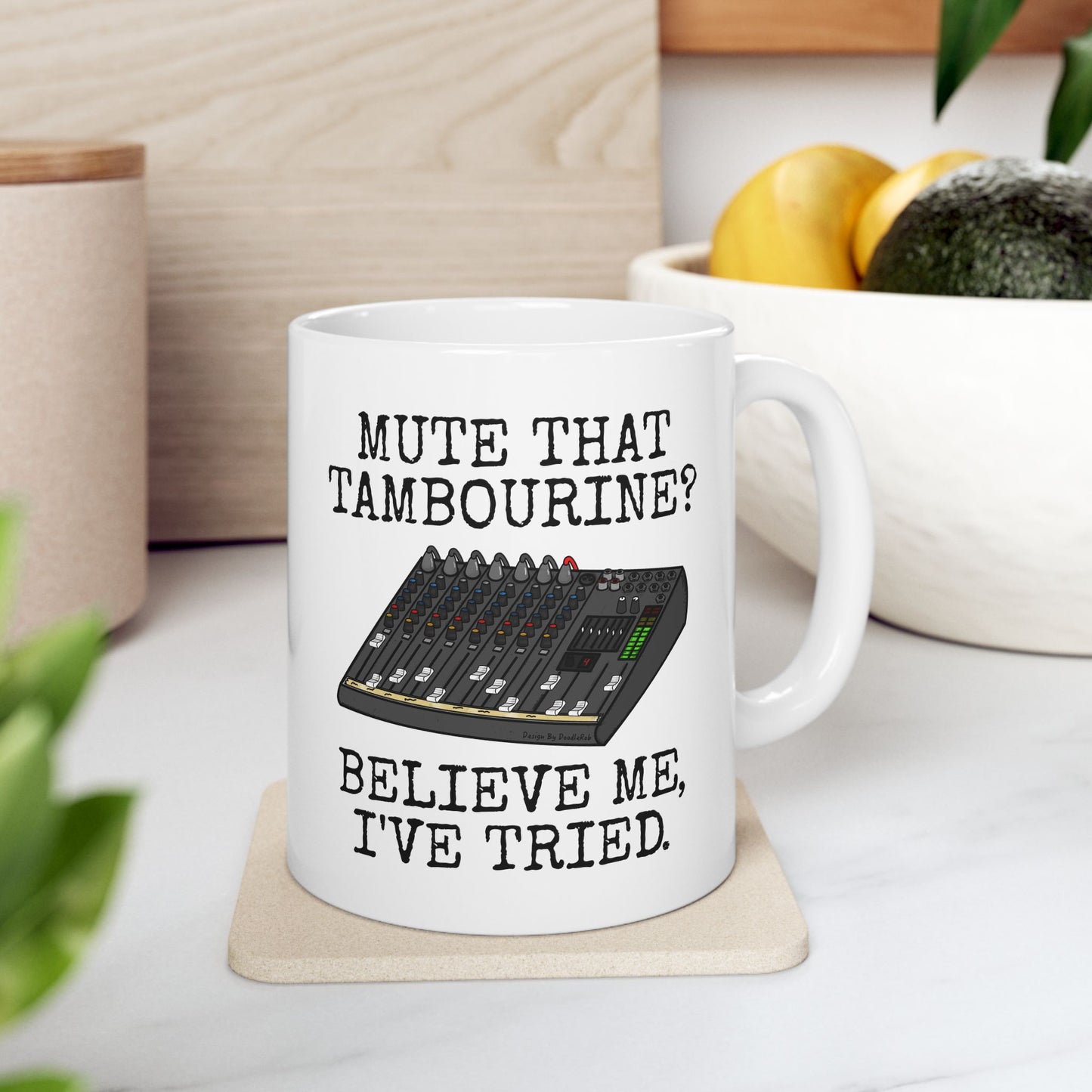 Funny Church Sound Mug - Mute That Tambourine - Christian Sound Engineer Gift (USA)
