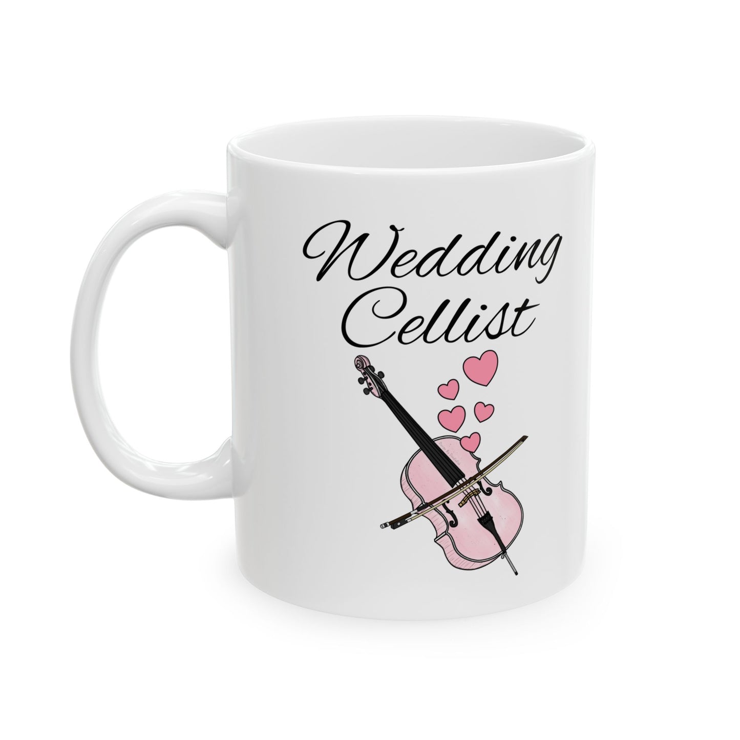 Wedding Cellist Mug - Cello Wedding Mug - Wedding Musician Gift (USA)
