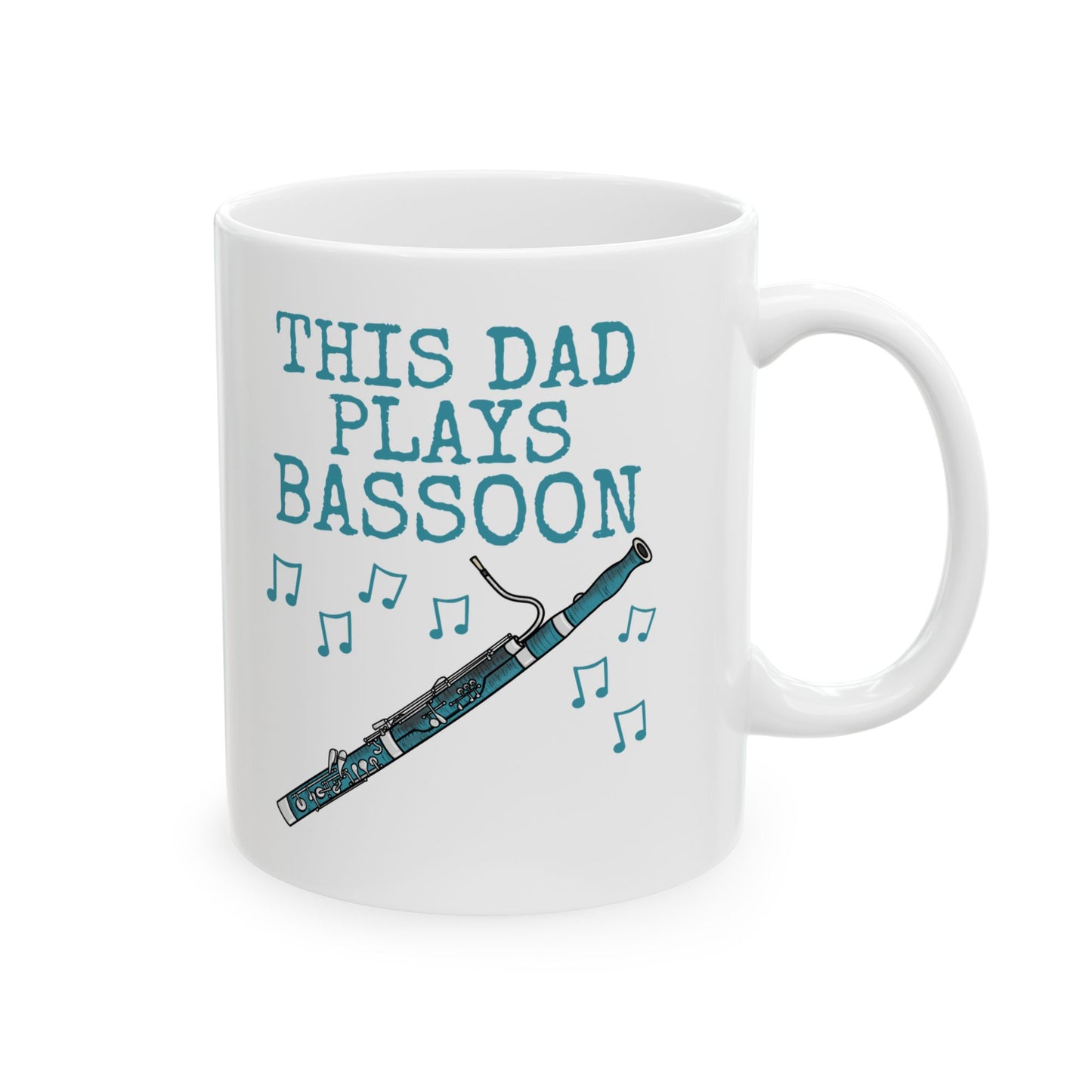 Dad Bassoon Mug - This Dad Plays Bassoon - Father's Day Bassoonist Gift (USA)