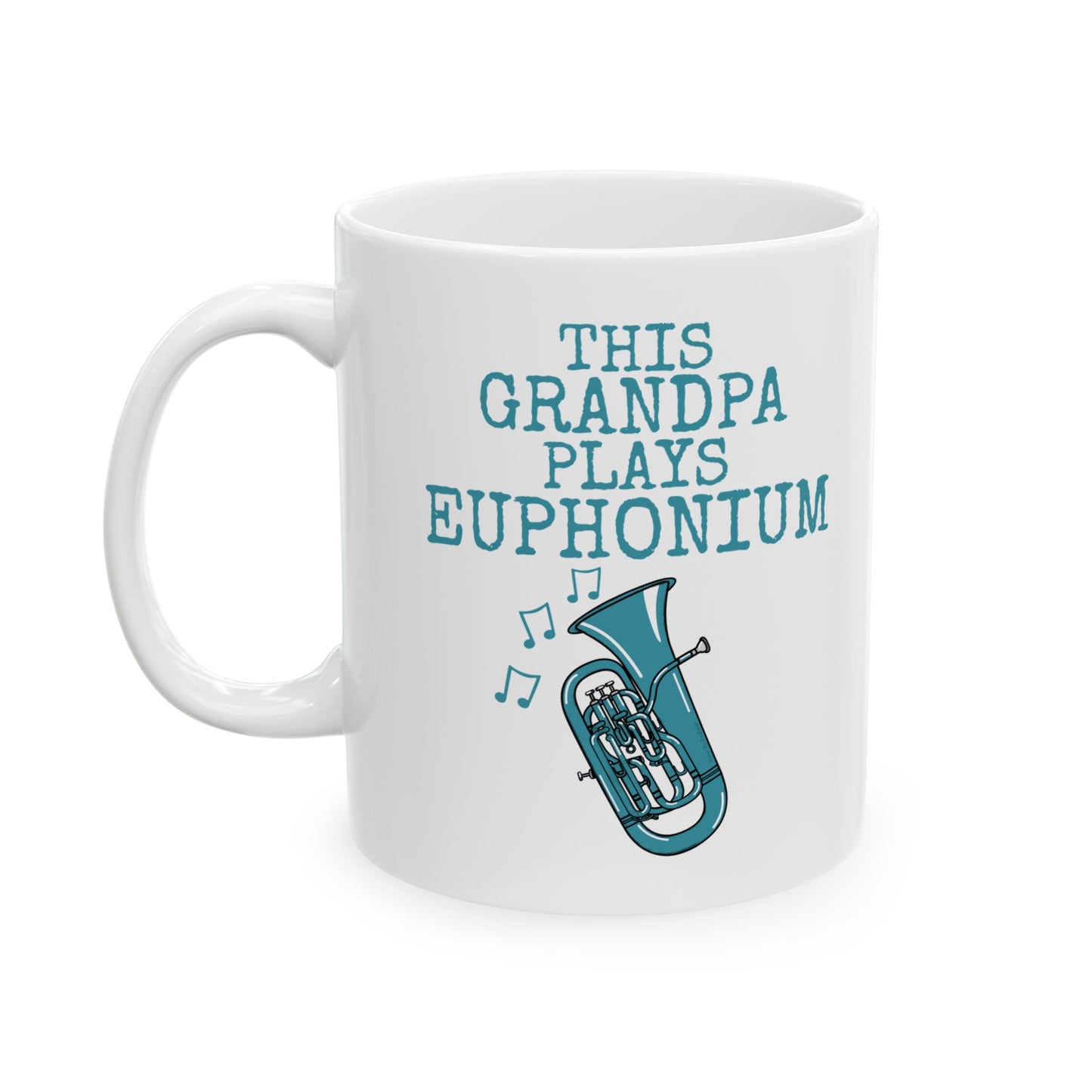 Grandpa Euphonium Mug - This Grandpa Plays Euphonium - Father's Day Brass Musician Gift (USA)