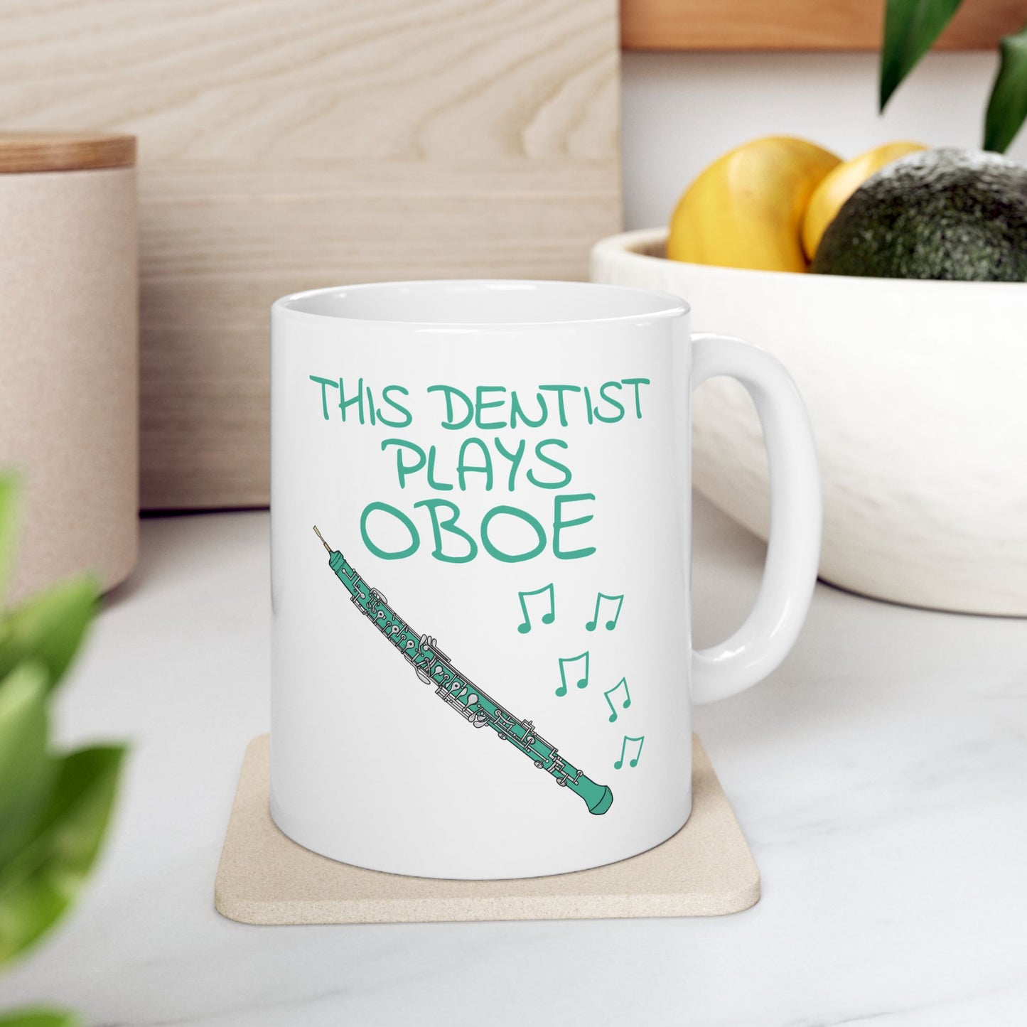 Dentist Oboe Mug - This Dentist Plays Oboe - Oboist Gift For Dentist (USA)