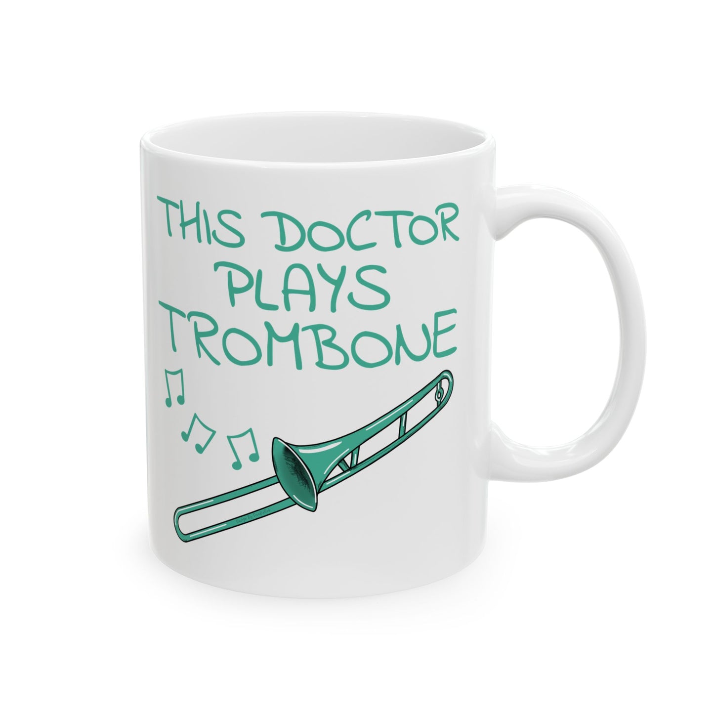 Doctor Trombone Mug - This Doctor Plays Trombone - Brass Musician Gift For Doctor (USA)