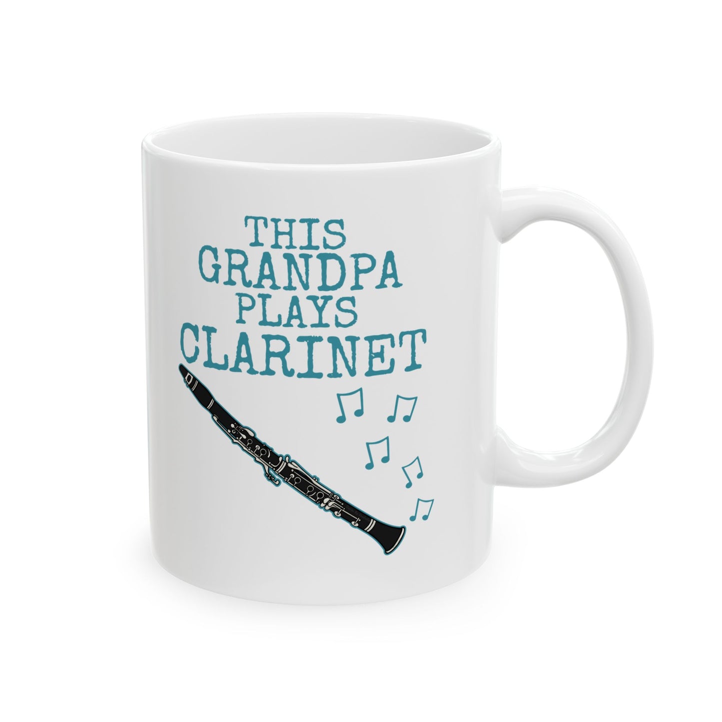 Grandpa Clarinet Mug - This Grandpa Plays Clarinet - Father's Day Clarinetist Gift (USA)