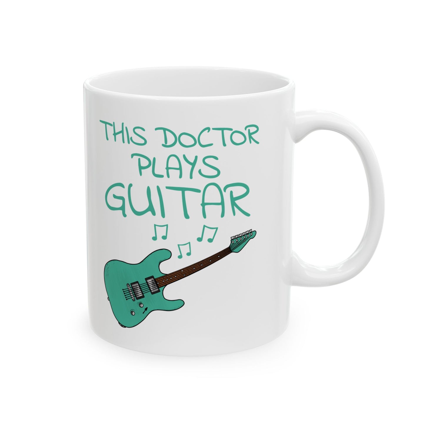 Doctor Electric Guitar Mug - This Doctor Plays Guitar - Guitarist Gift For Doctor (USA)