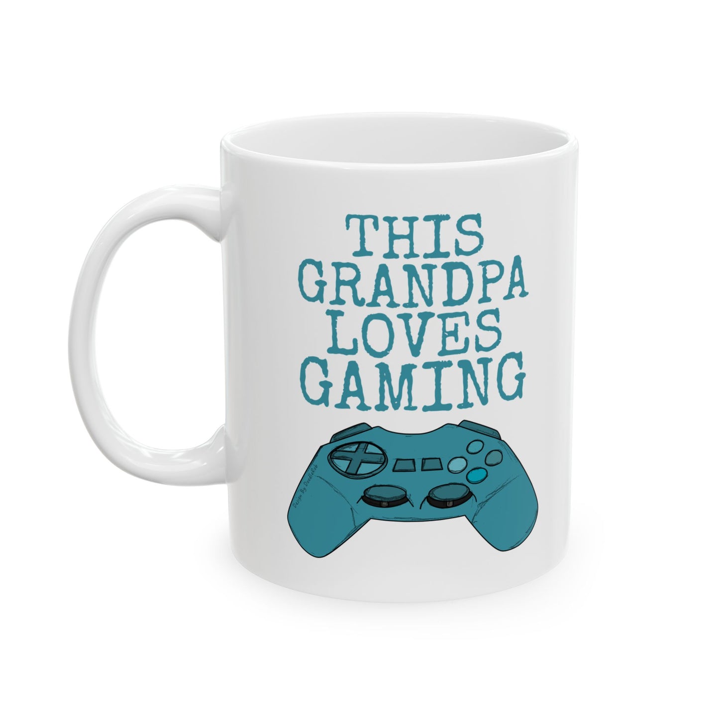Grandpa Gamer Mug - This Grandpa Loves Gaming - Father's Day Gamer Gift For Grandpa (USA)