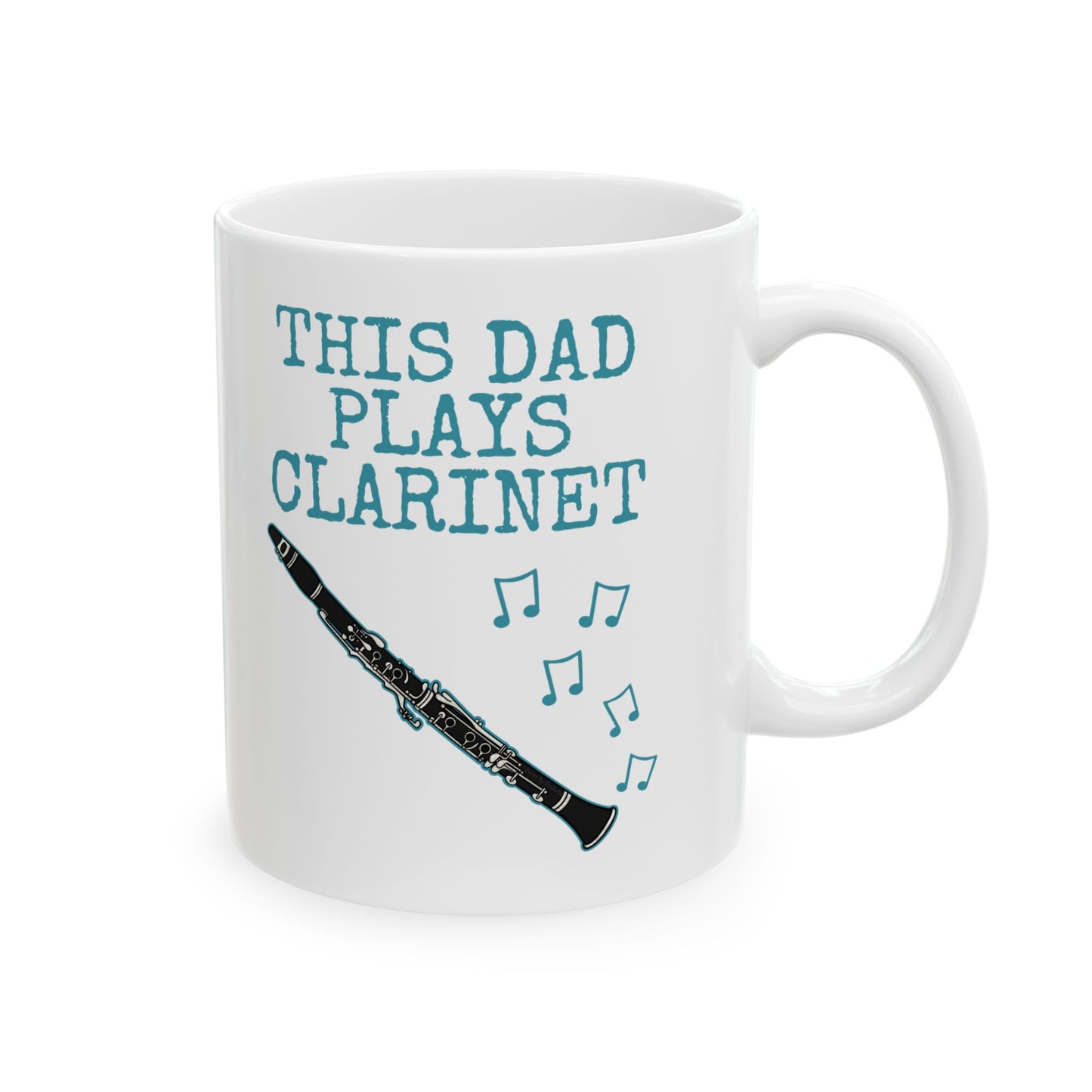 Dad Clarinet Mug - This Dad Plays Clarinet - Father's Day Clarinetist Gift (USA)