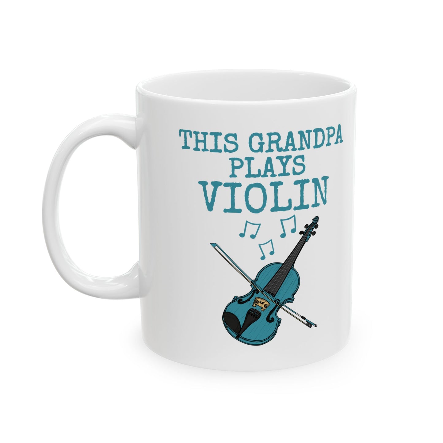 Grandpa Violin Mug - This Grandpa Plays Violin - Father's Day Violinist Gift (USA)