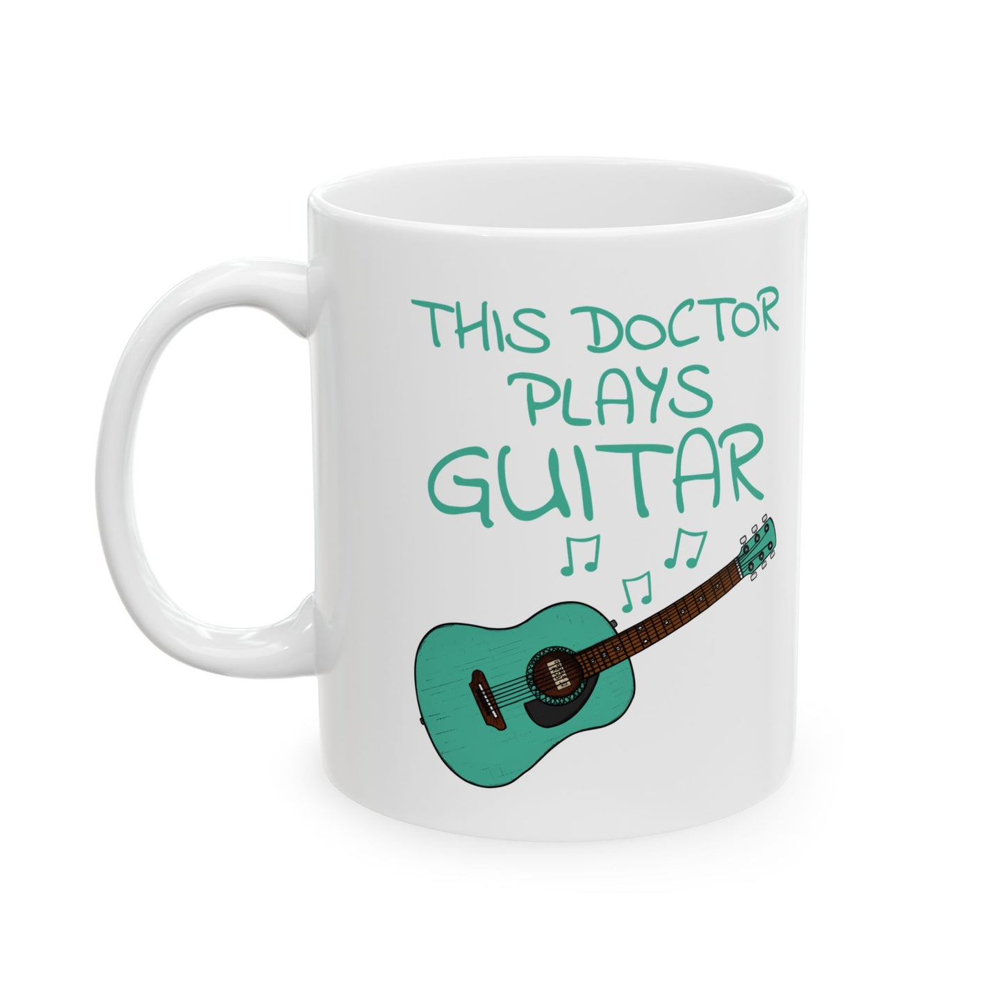 Doctor Acoustic Guitar Mug - This Doctor Plays Guitar - Guitarist Gift For Doctor (USA)
