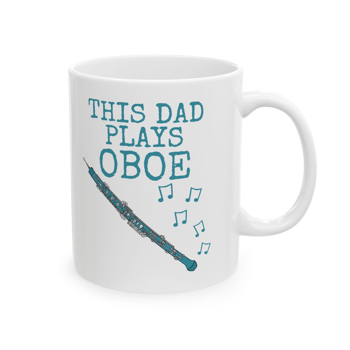 Dad Oboe Mug - This Dad Plays Oboe - Father's Day Oboist Gift (USA)