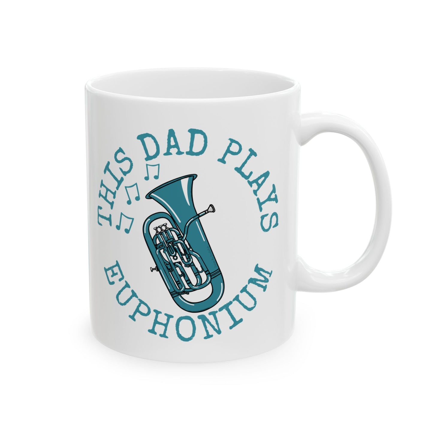 Dad Euphonium Mug - This Dad Plays Euphonium - Father's Day Brass Musician Gift (USA)