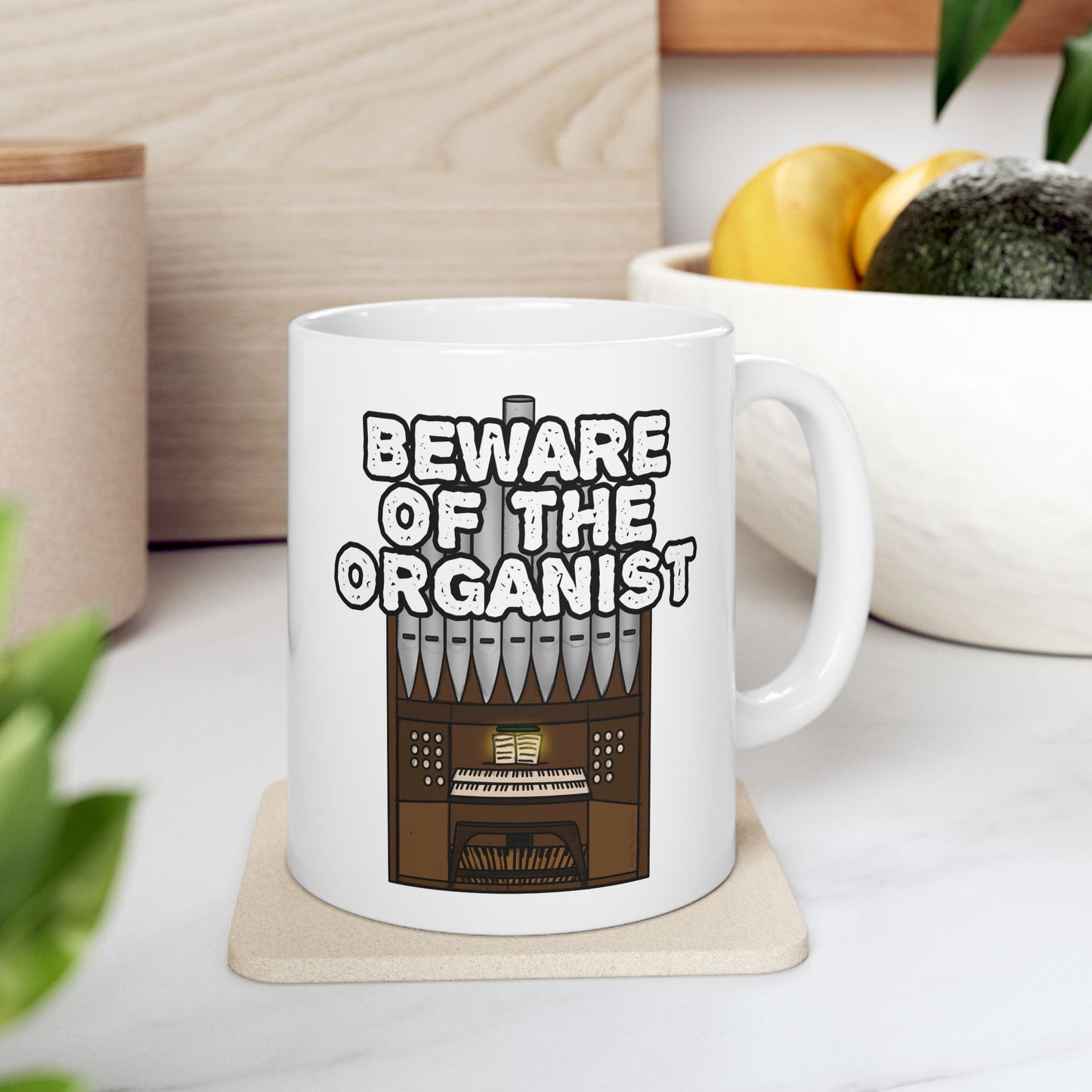 Church Organist Mug - Beware Of The Organist - Funny Church Organ Gift (USA)