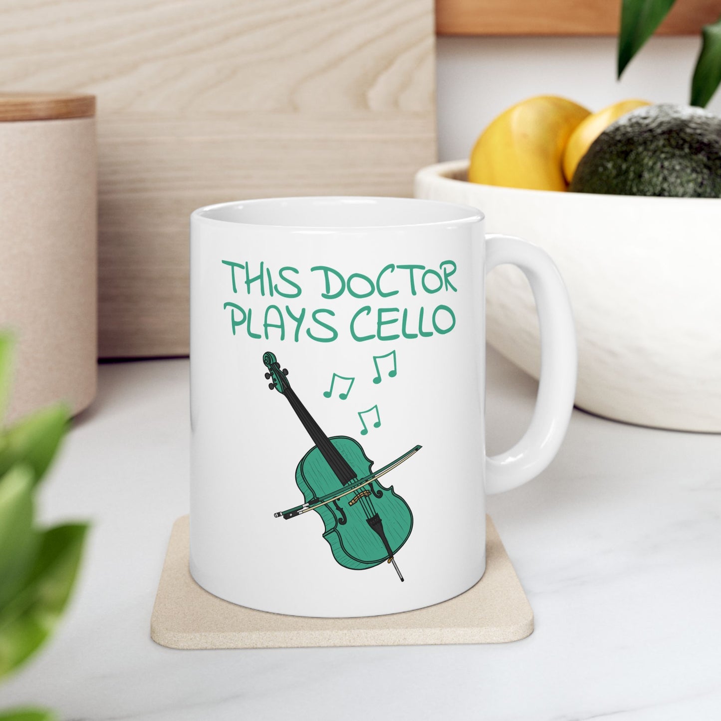 Doctor Cello Mug - This Doctor Plays Cello - Cellist Gift For Doctor (USA)